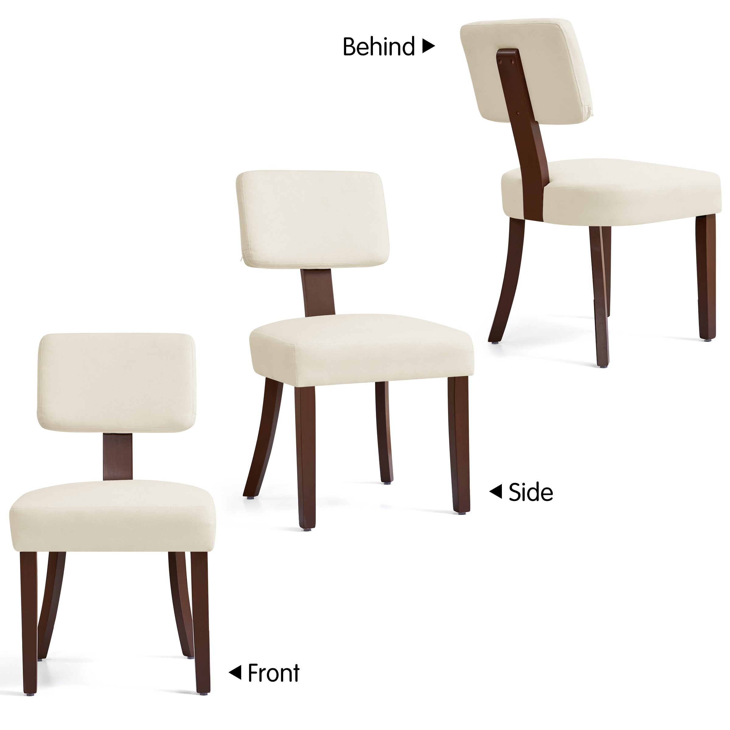 Subrtex Dining Chairs Set of 2, Mid Century Modern Dining Chairs, Kitchen & Dining Room Chairs