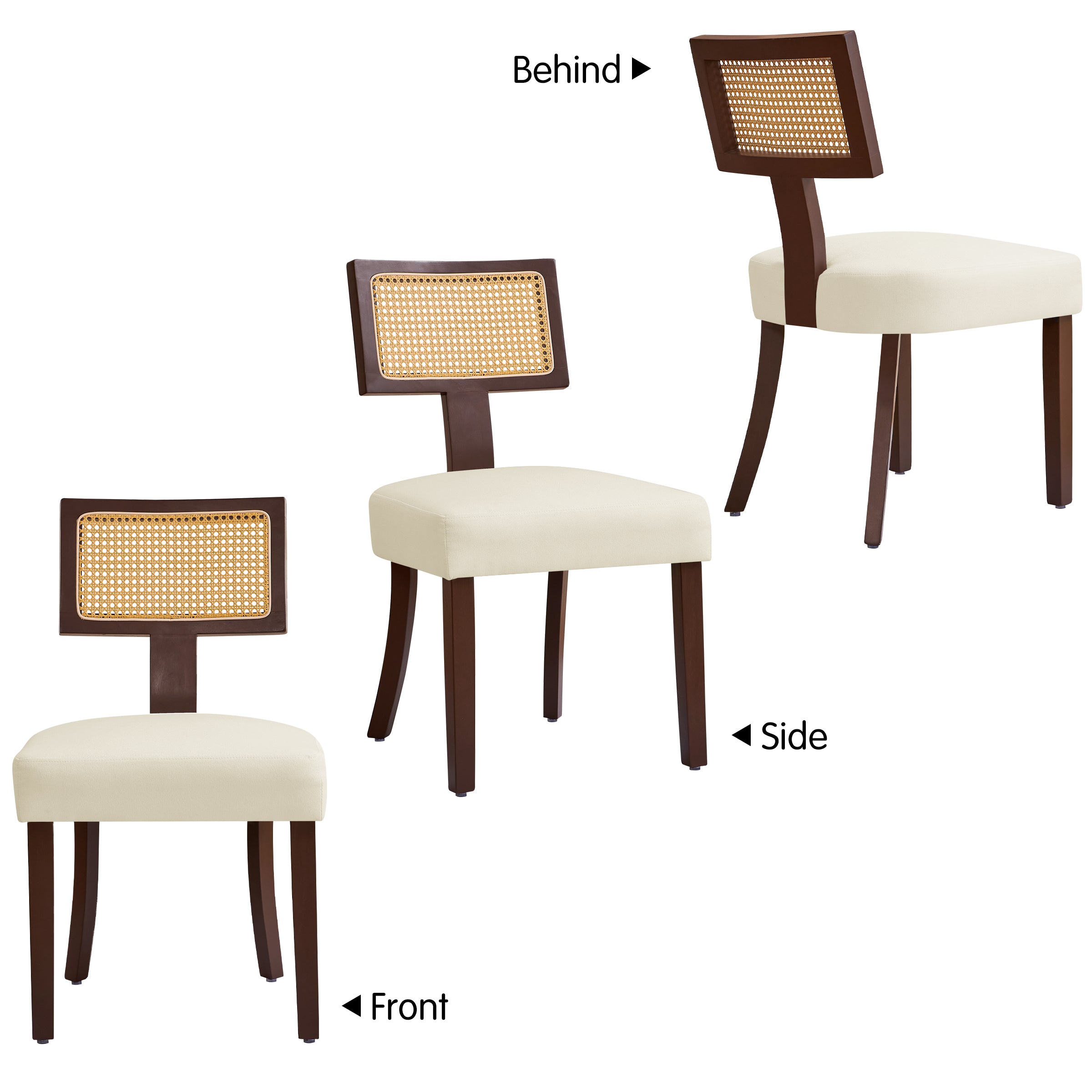 Subrtex Dining Chairs Set of 2, Mid Century Modern Dining Chairs, Kitchen & Dining Room Chairs