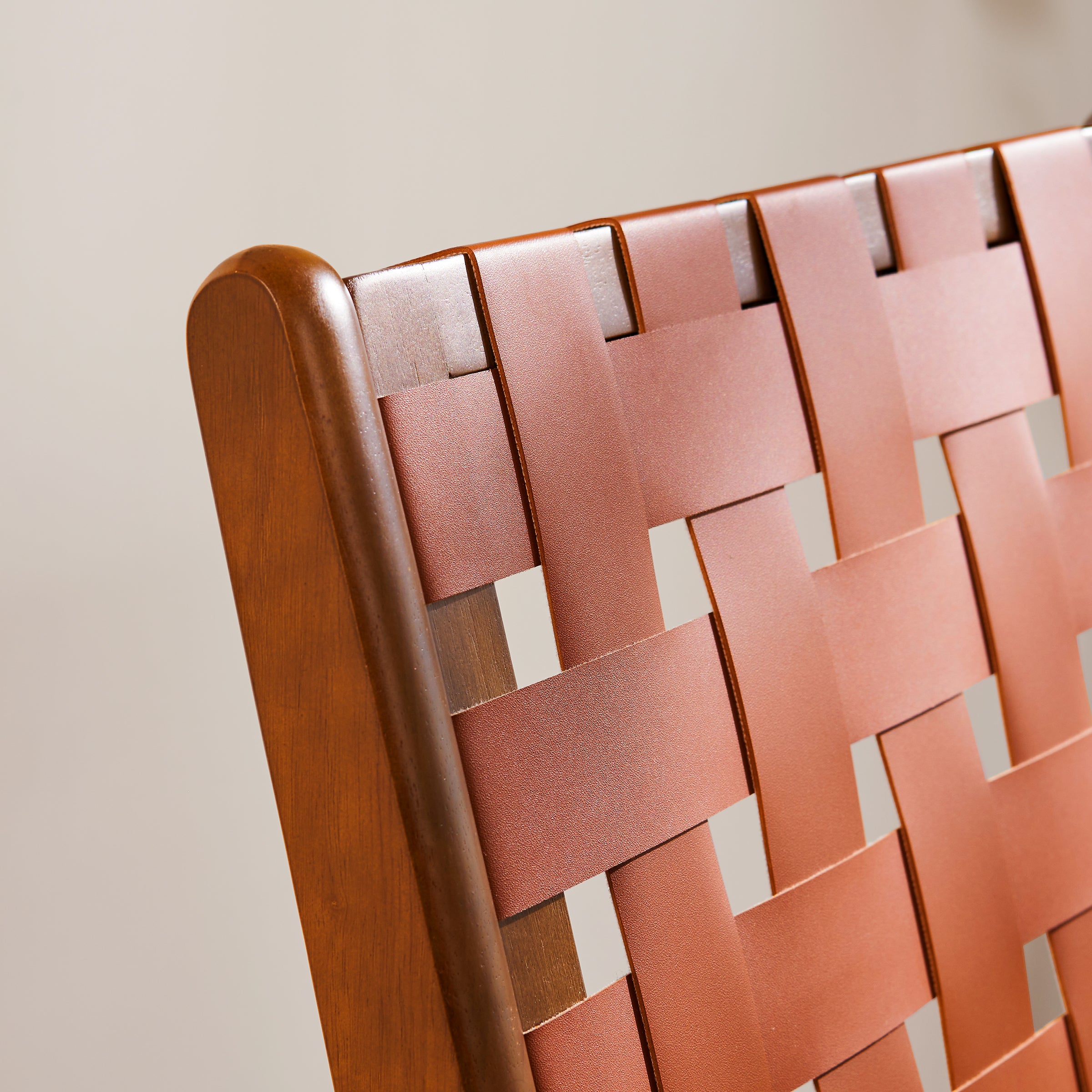 Subrtex Woven Leather Chair Set of 2, Accent Lounge Chair, Mid Century Modern Kitchen & Dining Room Chairs for Dining Room, Living Room