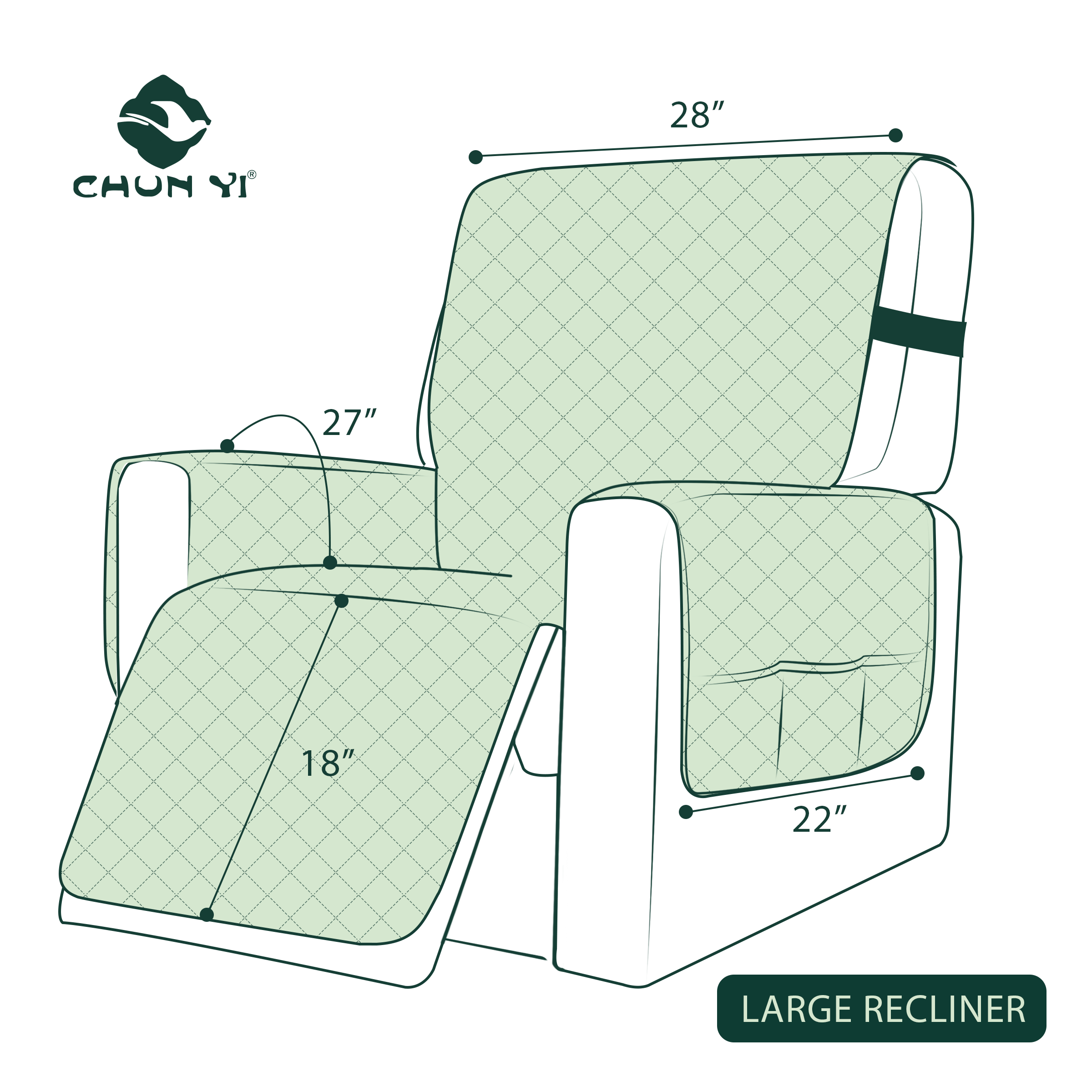 Waterproof Recliner Chair Cover