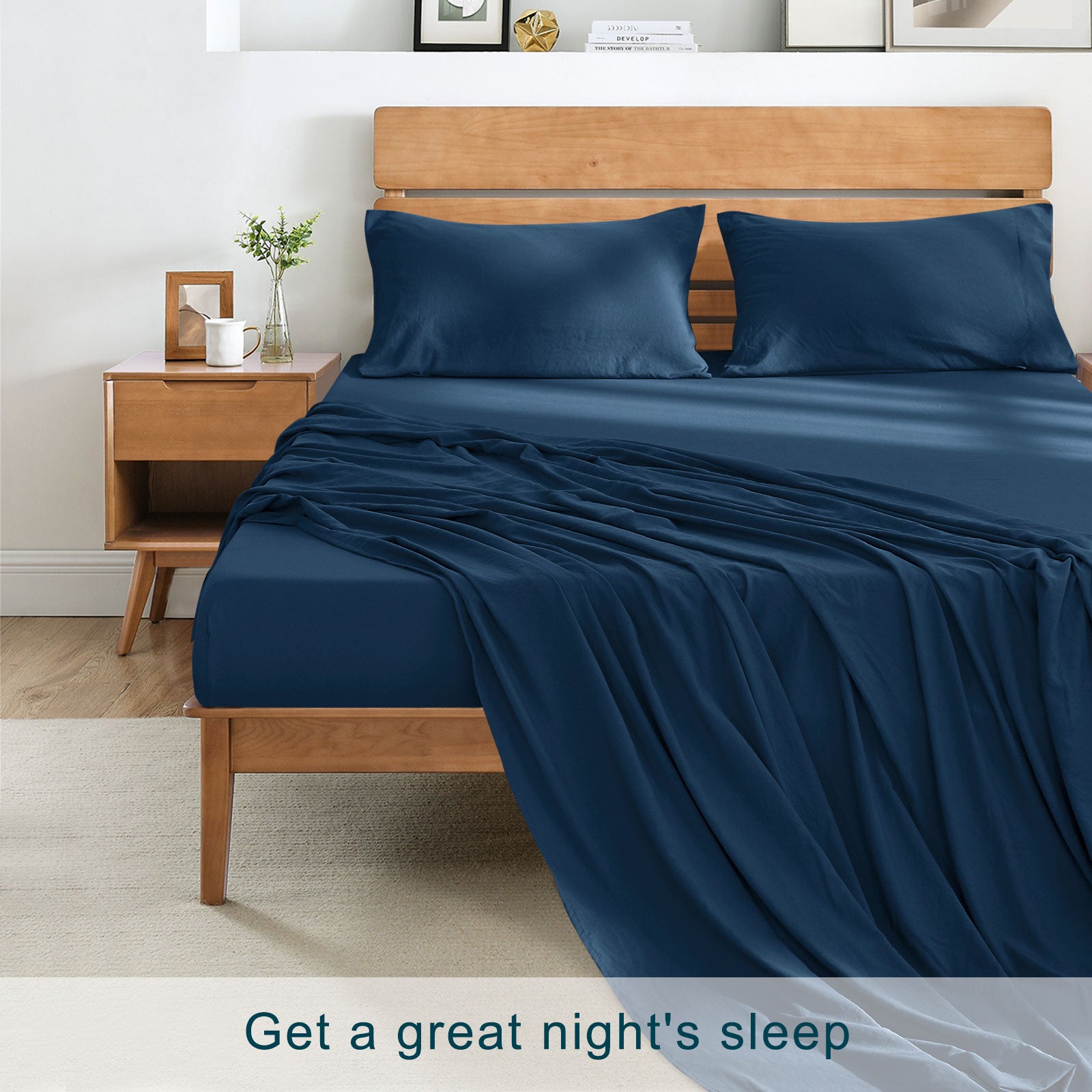 4-Piece Sheet Set - Extra Soft Bedding Sheets & Pillowcases with Deep Pockets - Hotel-Quality Sheets Set