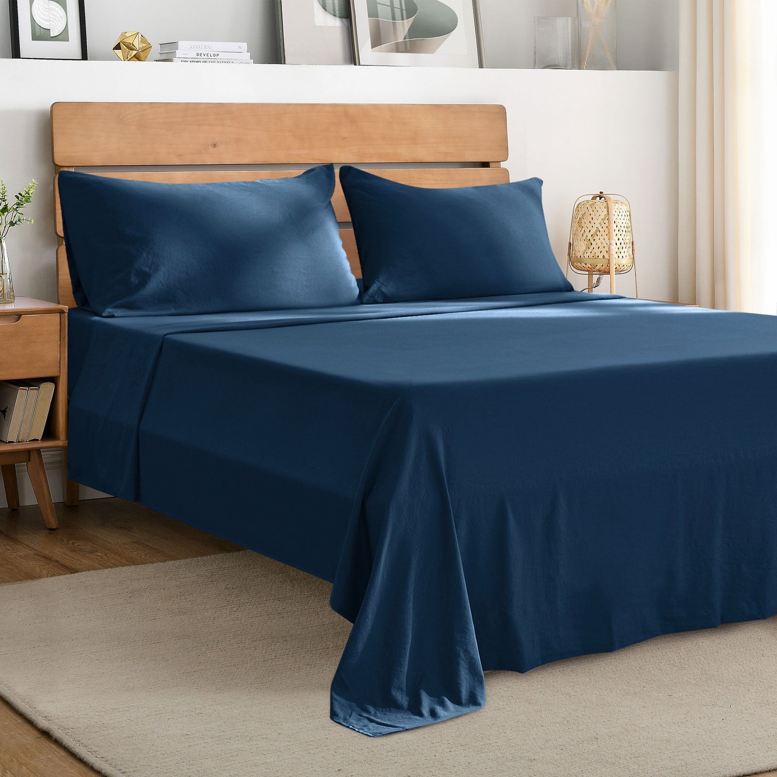 4-Piece Sheet Set - Extra Soft Bedding Sheets & Pillowcases with Deep Pockets - Hotel-Quality Sheets Set