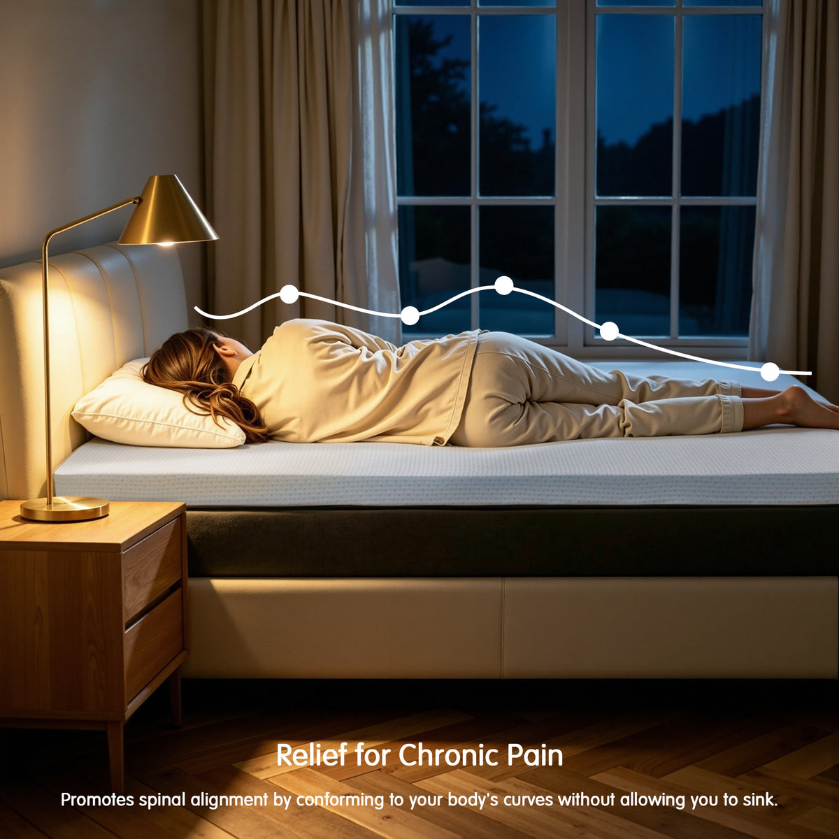 2, 3, or 4 Inch Gel-Infused Memory Foam Mattress Topper with Removable Fitted Cover