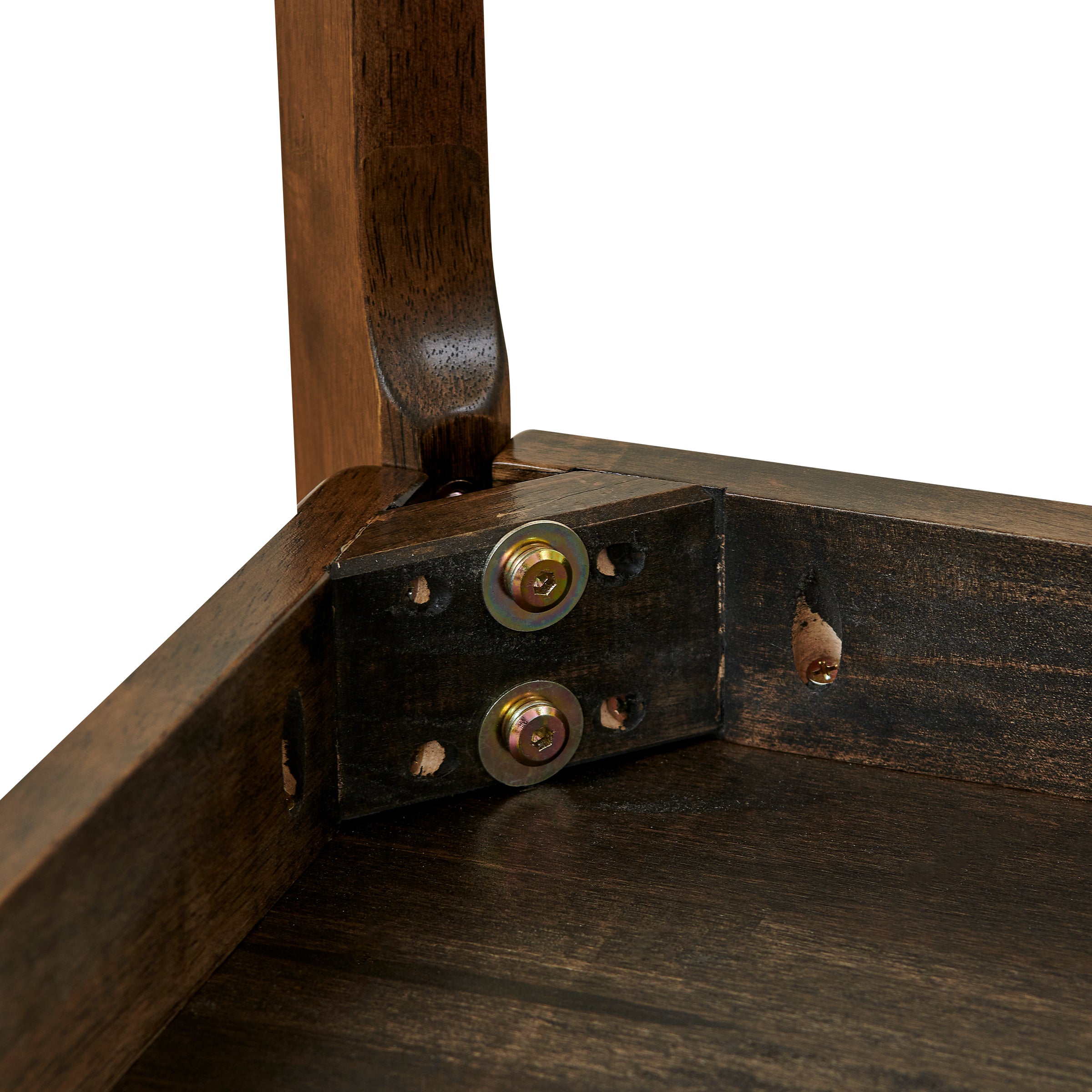 Subrtex Dining Table for 4, 43 Inches Rectangular Solid Wood Kitchen Table for Small Space, Modern Dinner Table for Dining Room, Living Room, Office