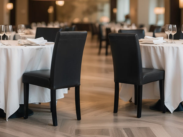 Subrtex Modern Upholstered PU Leather Dining Chairs, Set of 2