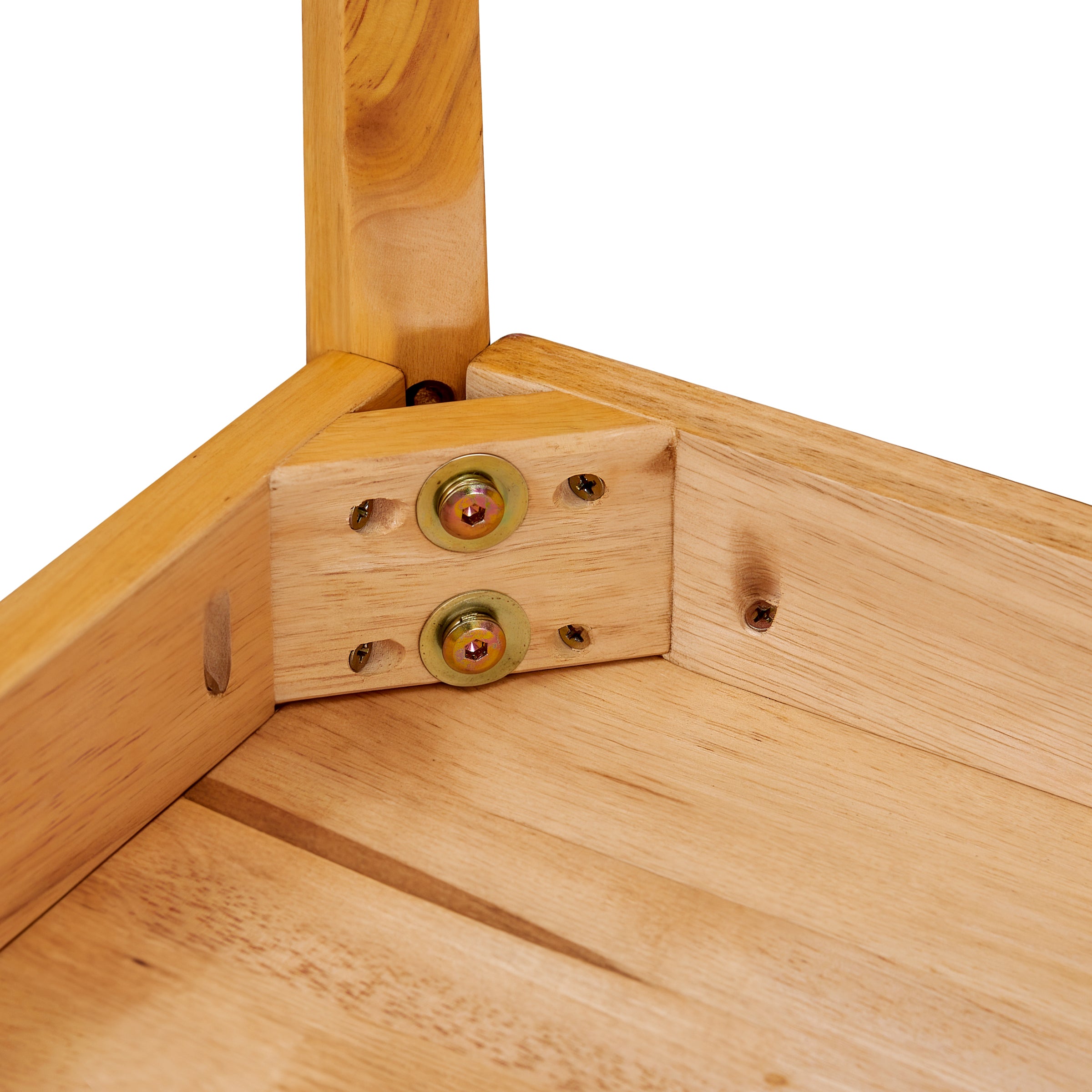 Subrtex Dining Table for 4, 43 Inches Rectangular Solid Wood Kitchen Table for Small Space, Modern Dinner Table for Dining Room, Living Room, Office