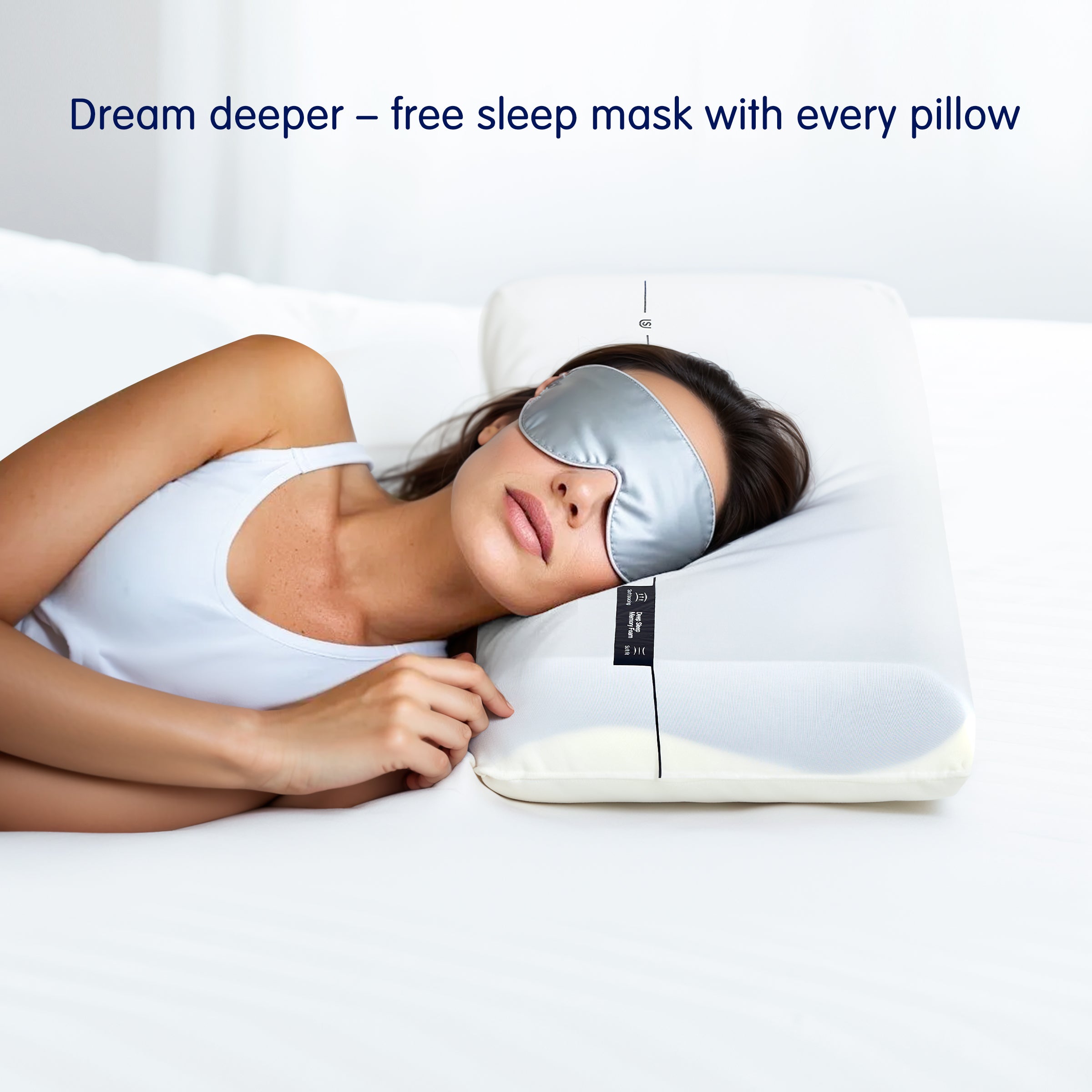 Subrtex Memory Foam Sleeping Pillow, Breathable & Supportive for All Sleepers
