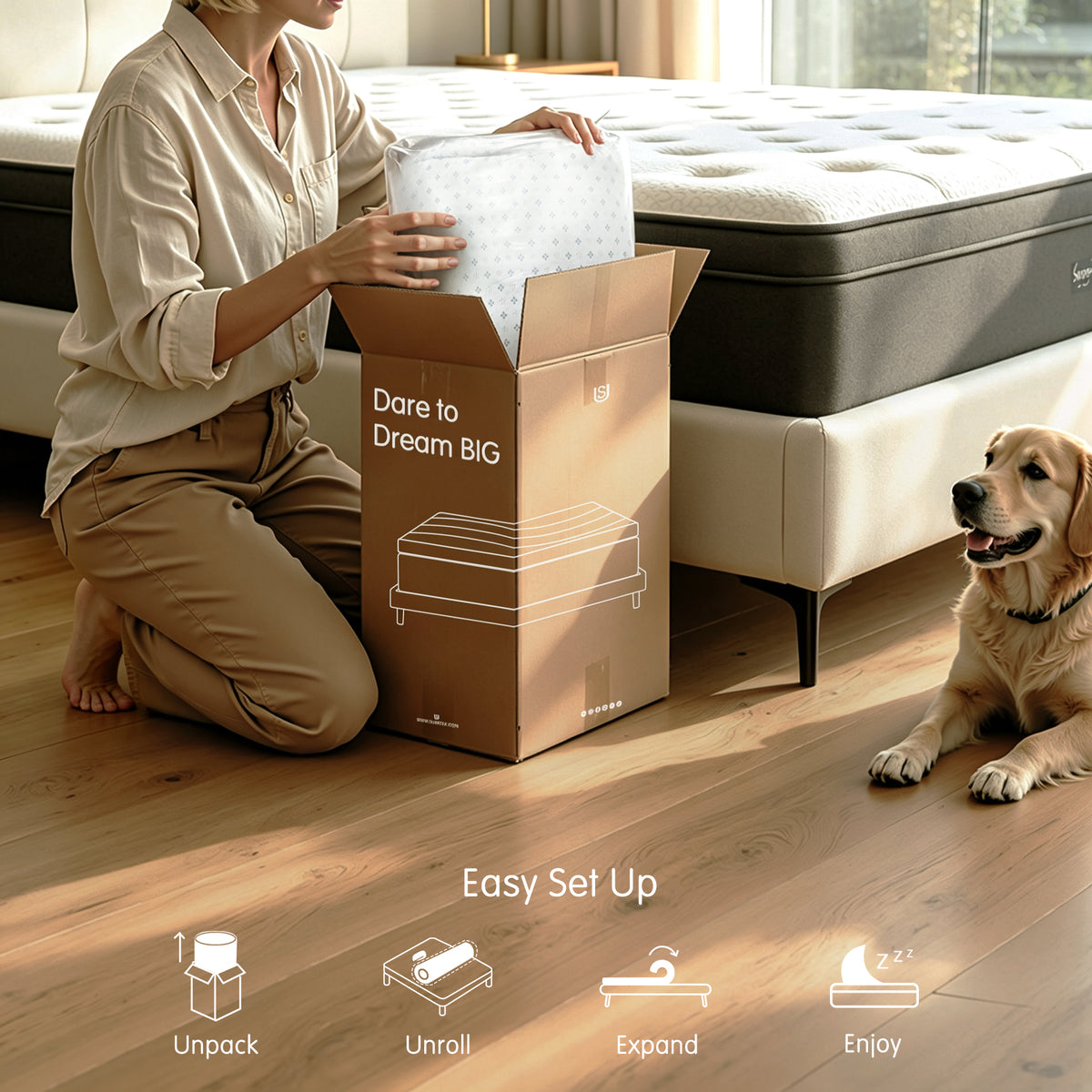 2, 3, or 4 Inch Gel-Infused Memory Foam Mattress Topper with Removable Fitted Cover