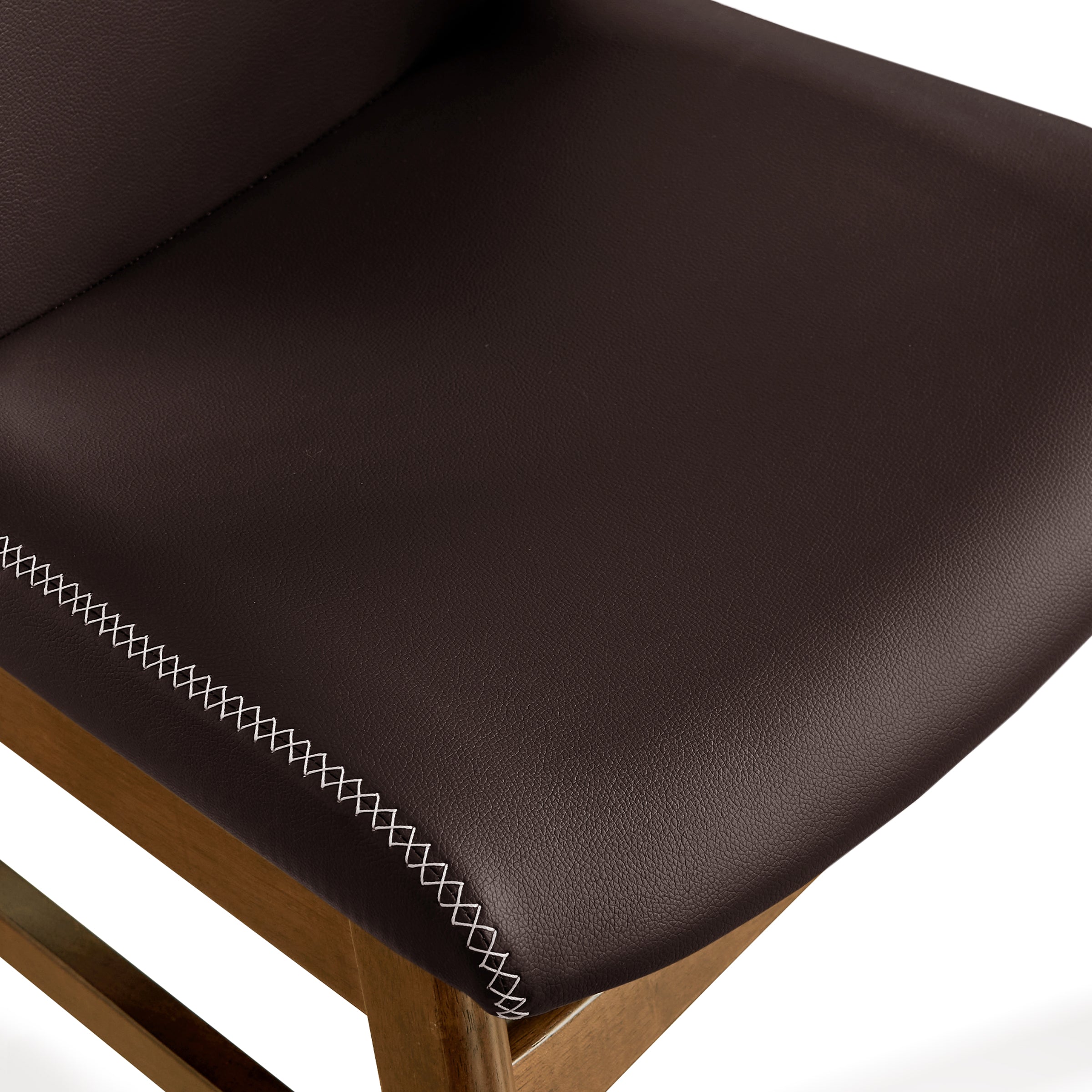 Subrtex Leather Waterproof Modern Dining Chairs(Set of 2)