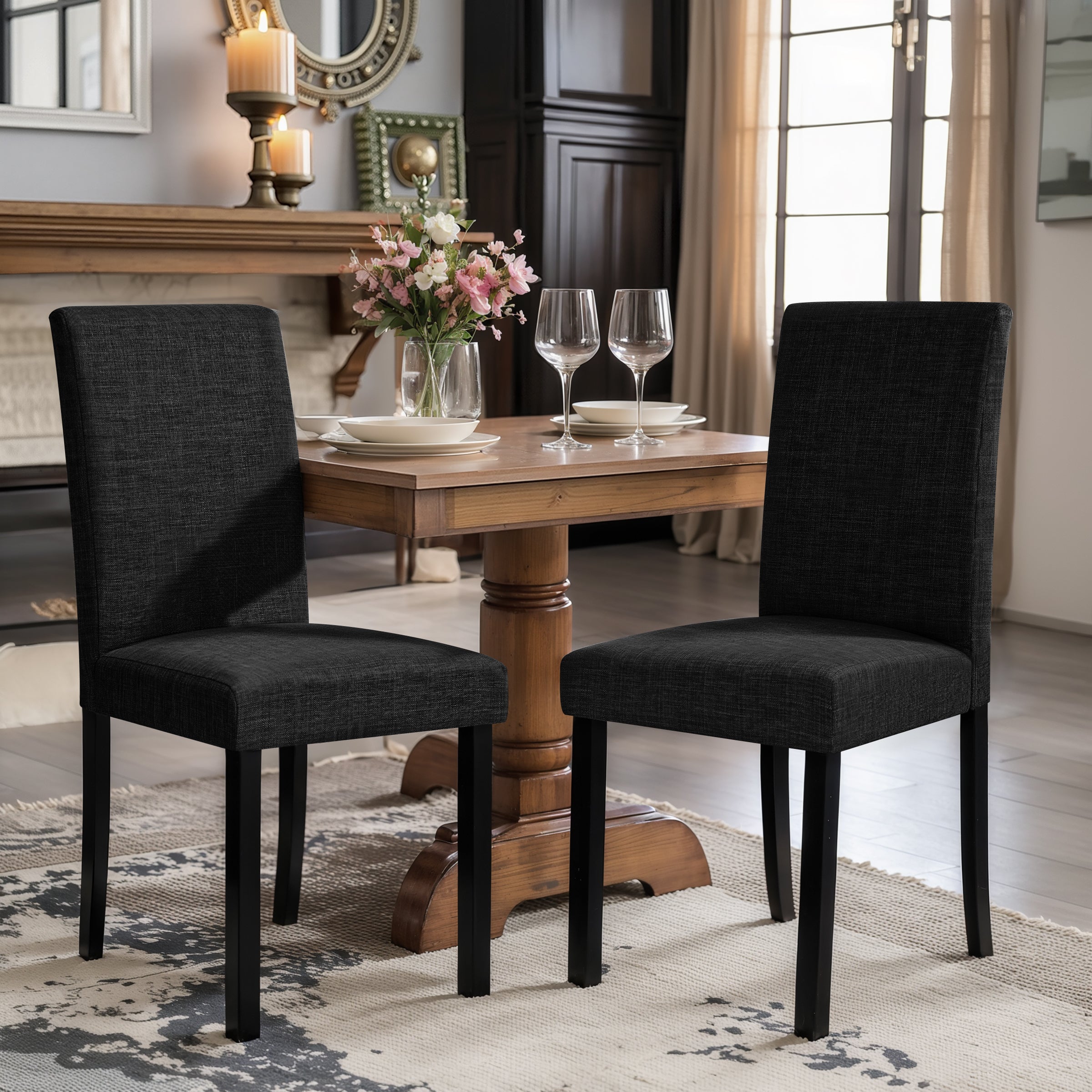 Subrtex Upholstered Wooden Dining Chairs