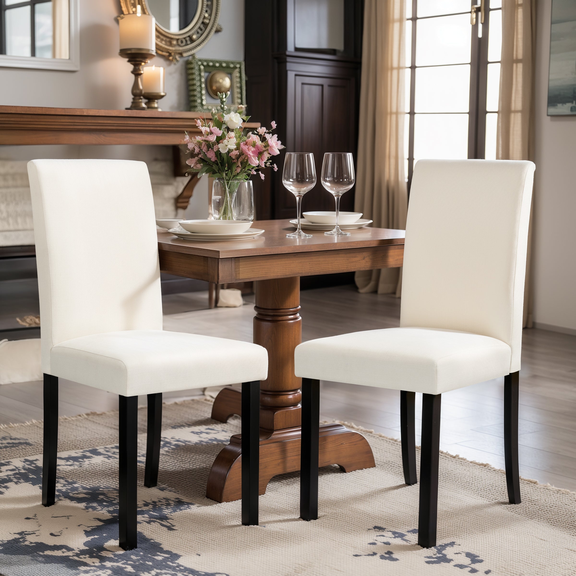 Subrtex Upholstered Wooden Dining Chairs
