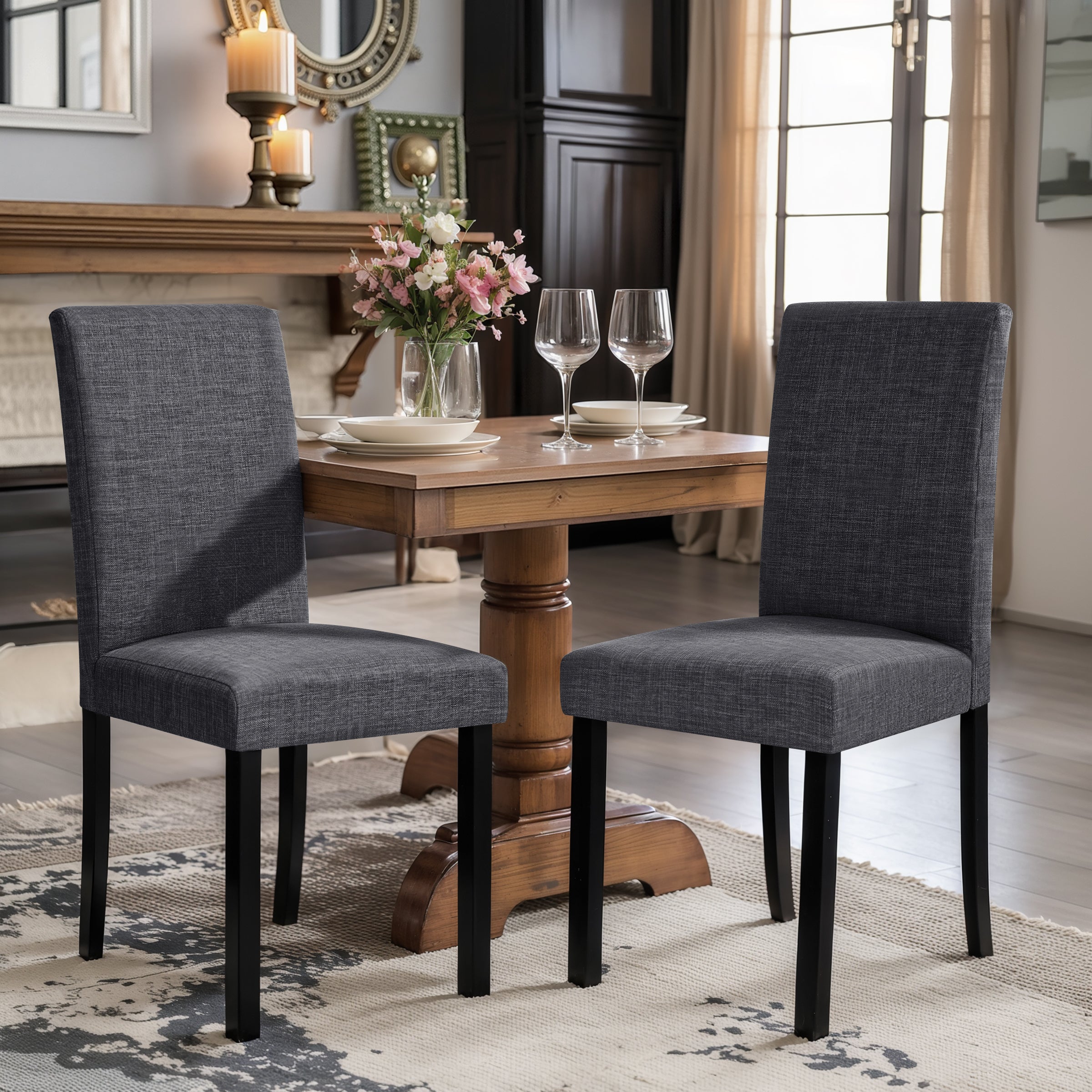 Subrtex Upholstered Wooden Dining Chairs