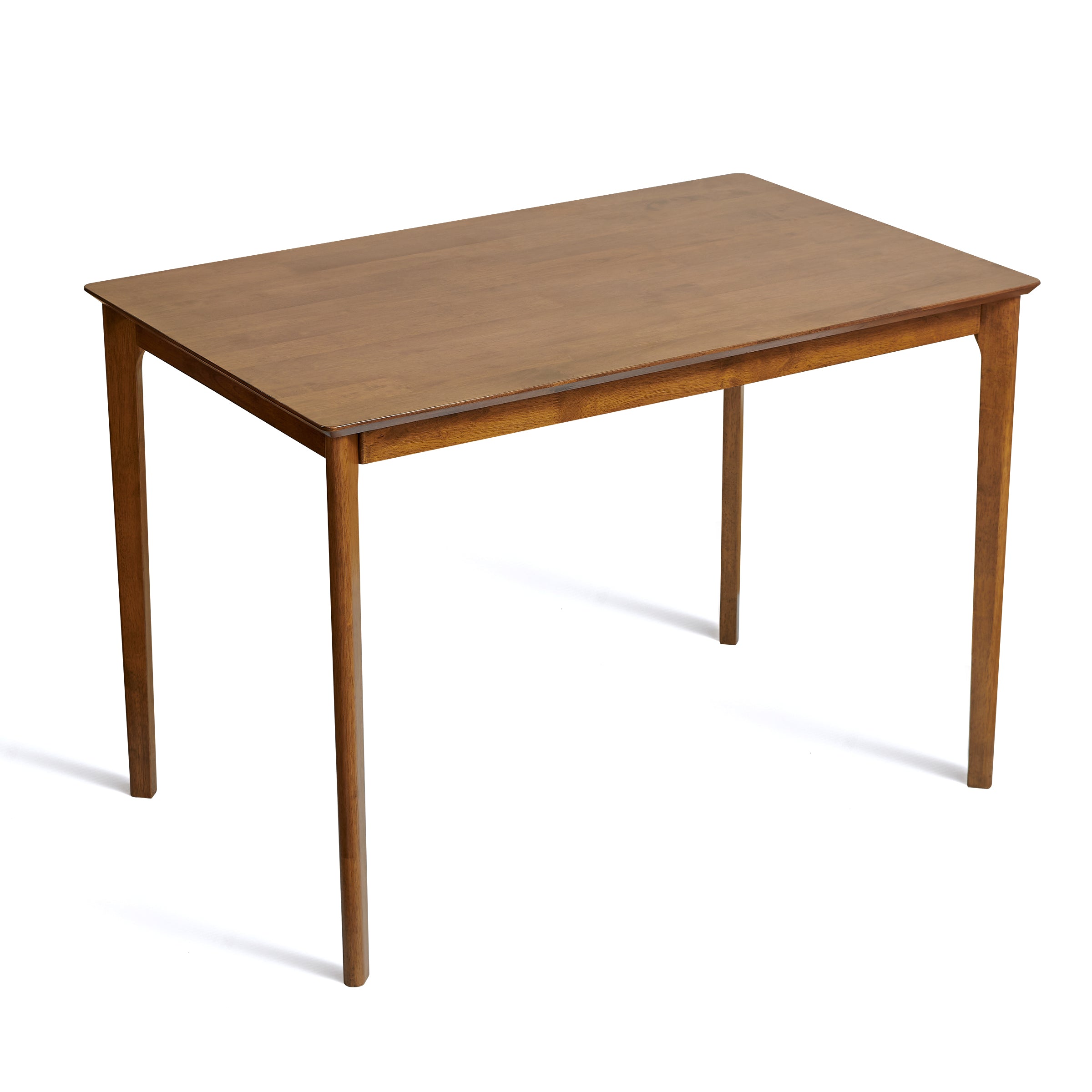 Subrtex Dining Table for 4, 43 Inches Rectangular Solid Wood Kitchen Table for Small Space, Modern Dinner Table for Dining Room, Living Room, Office