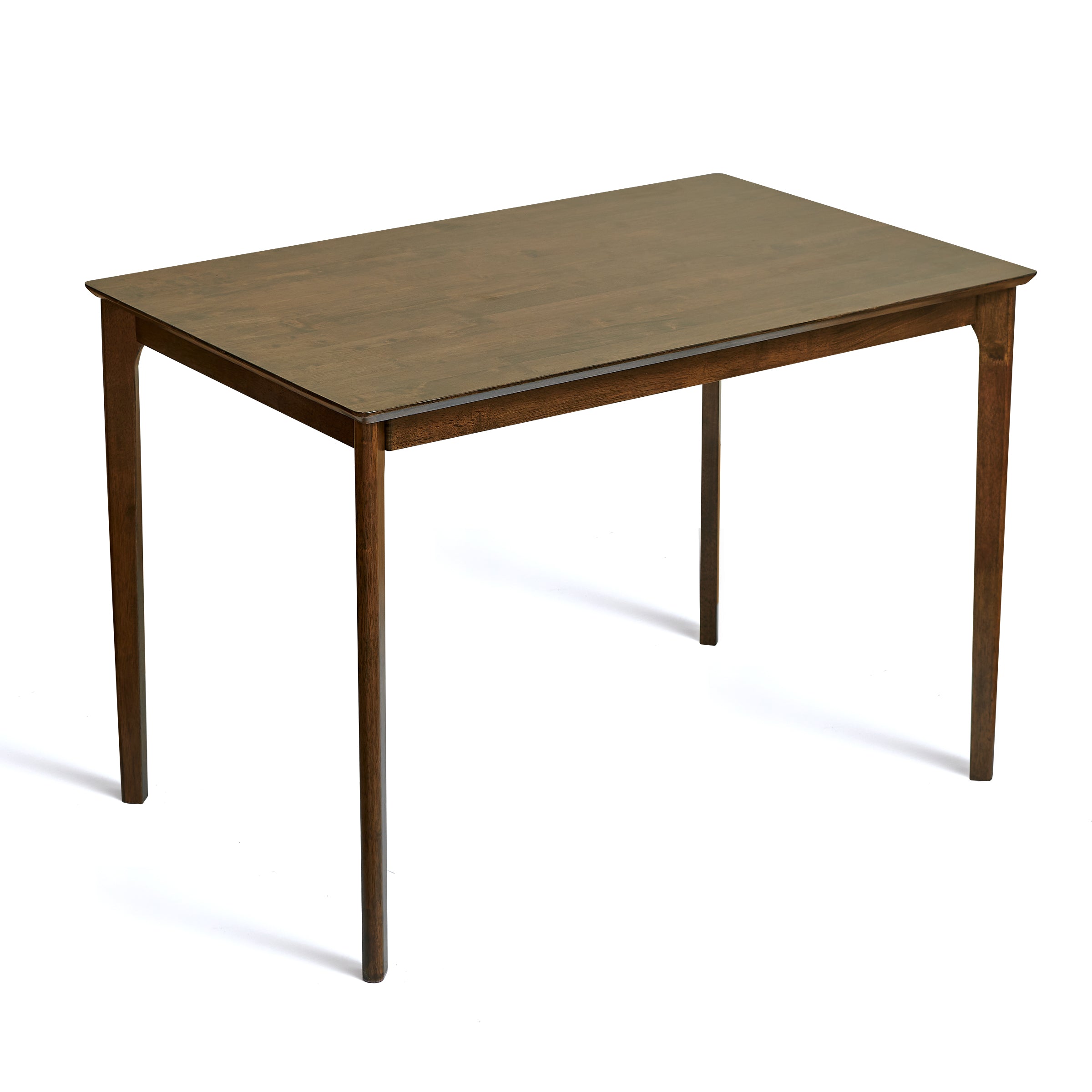 Subrtex Dining Table for 4, 43 Inches Rectangular Solid Wood Kitchen Table for Small Space, Modern Dinner Table for Dining Room, Living Room, Office