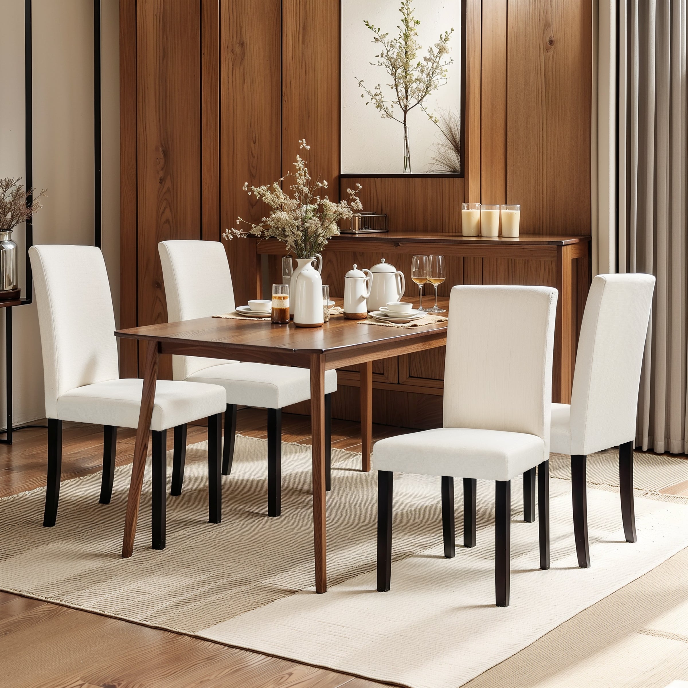 Subrtex Upholstered Wooden Dining Chairs
