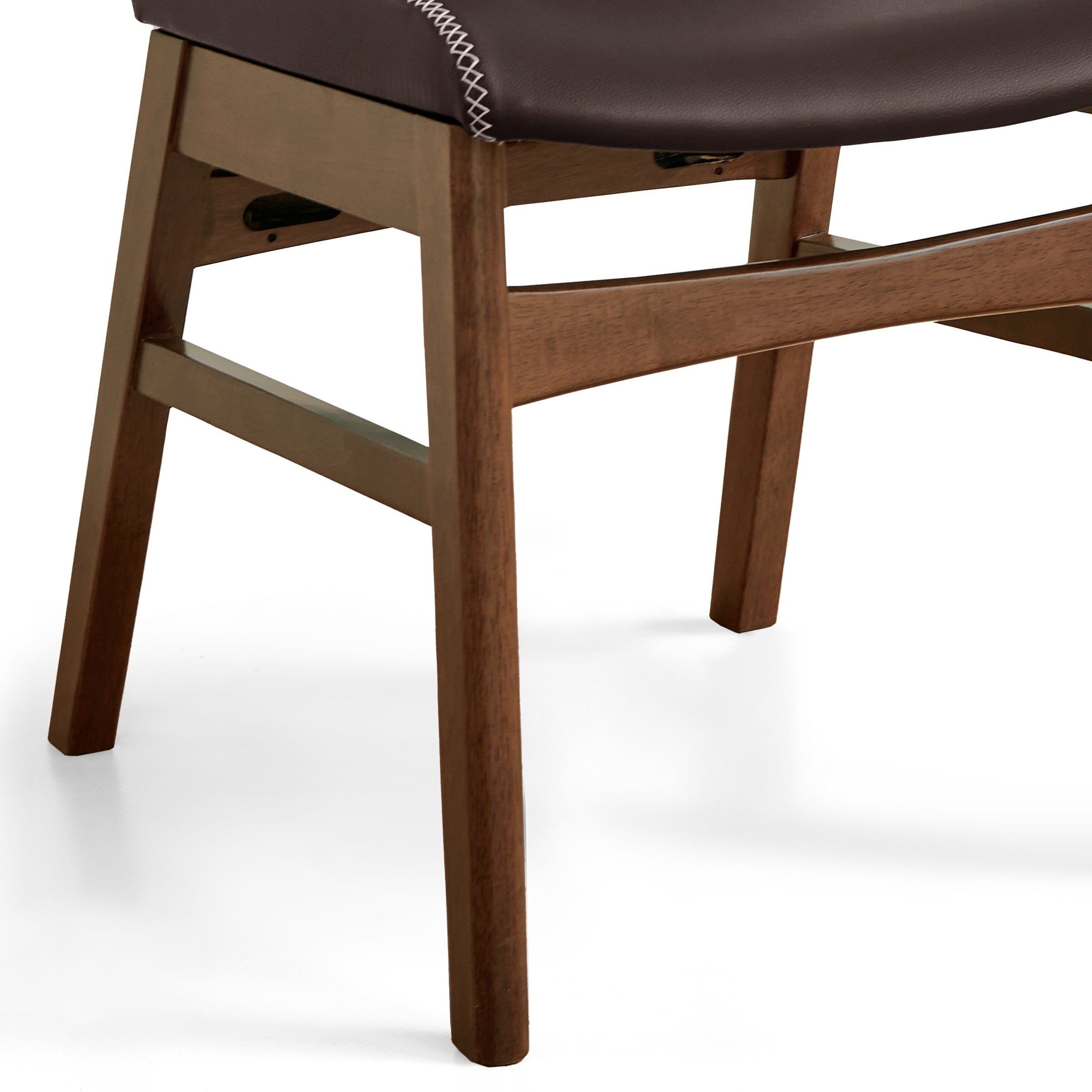 Subrtex Leather Waterproof Modern Dining Chairs(Set of 2)