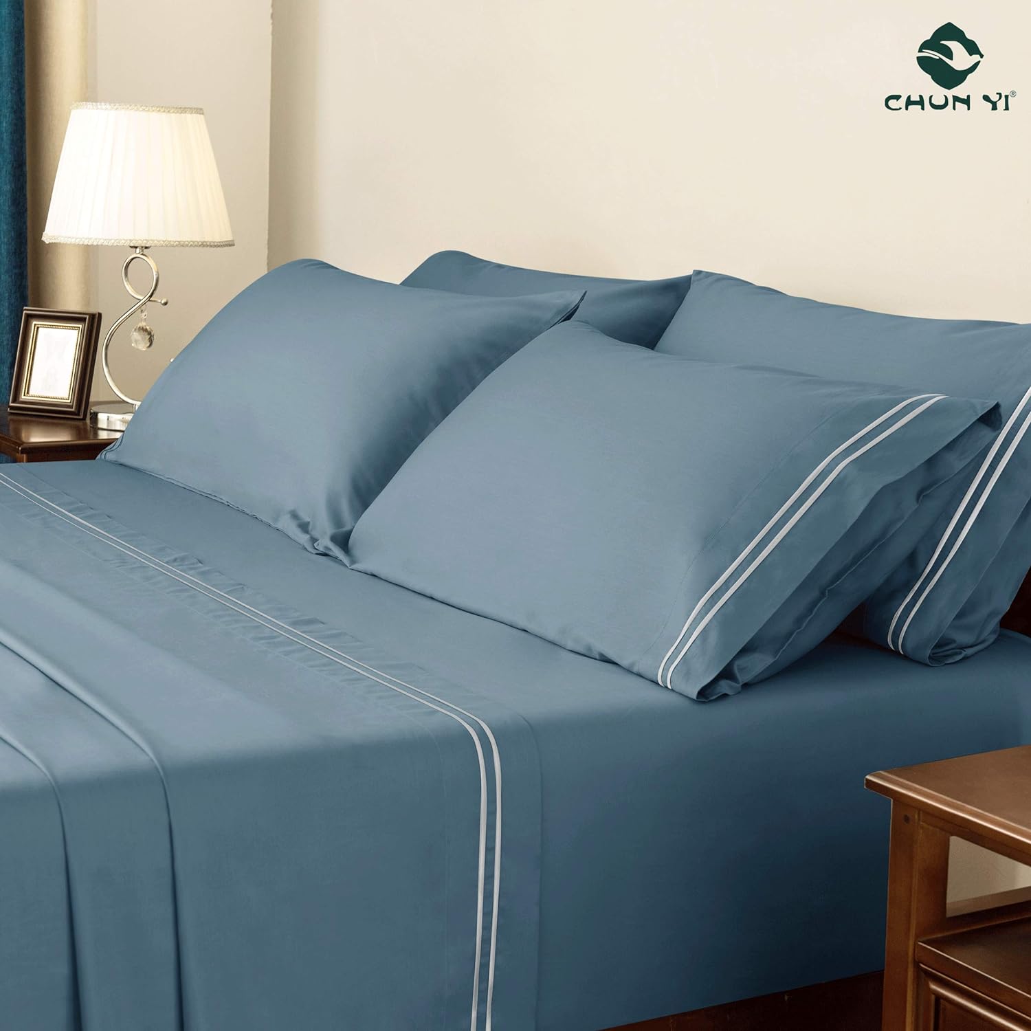 Luxury Cotton Pillowcase Set for Hair and Skin - Tencel Shams 2-Pack, Ultra-Soft Pillow Covers with Envelope Closure