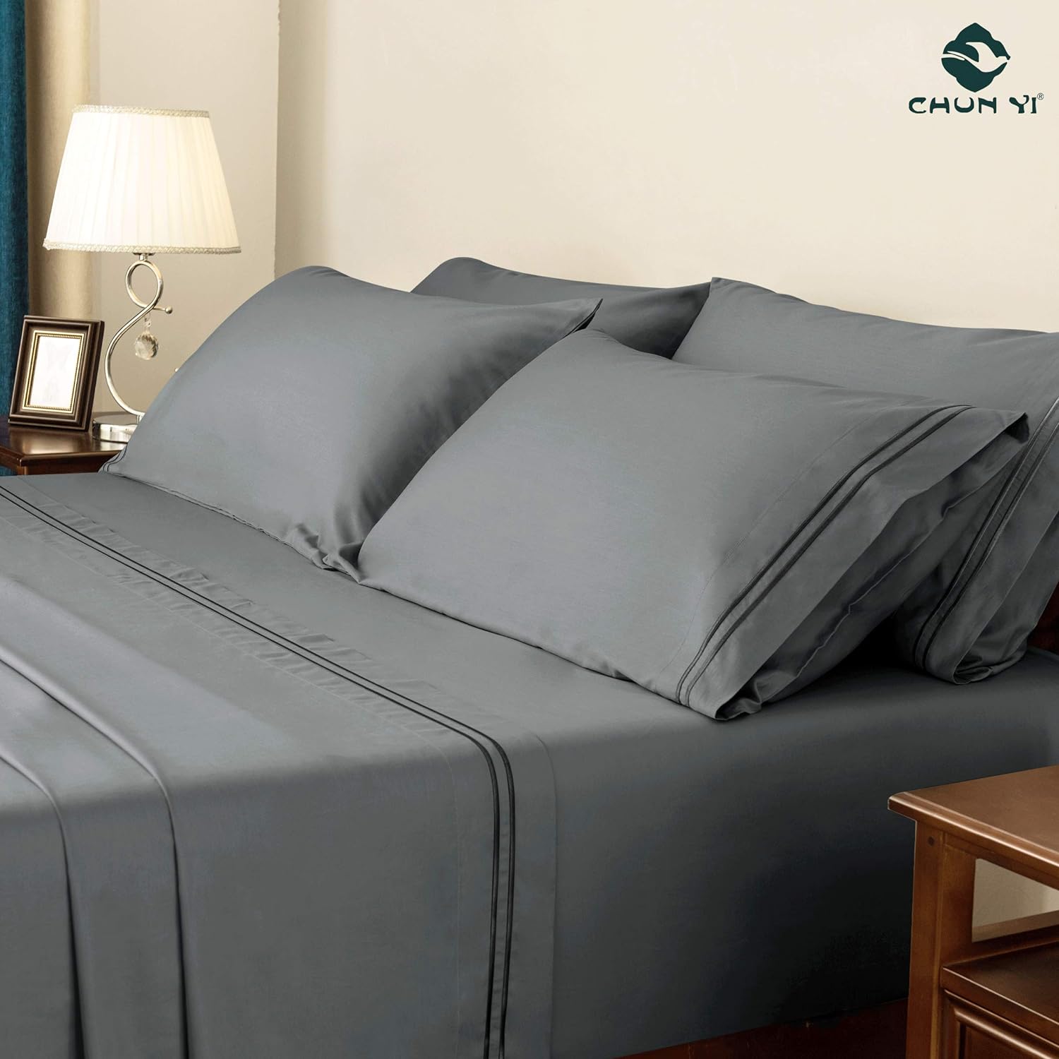 Luxury Cotton Pillowcase Set for Hair and Skin - Tencel Shams 2-Pack, Ultra-Soft Pillow Covers with Envelope Closure