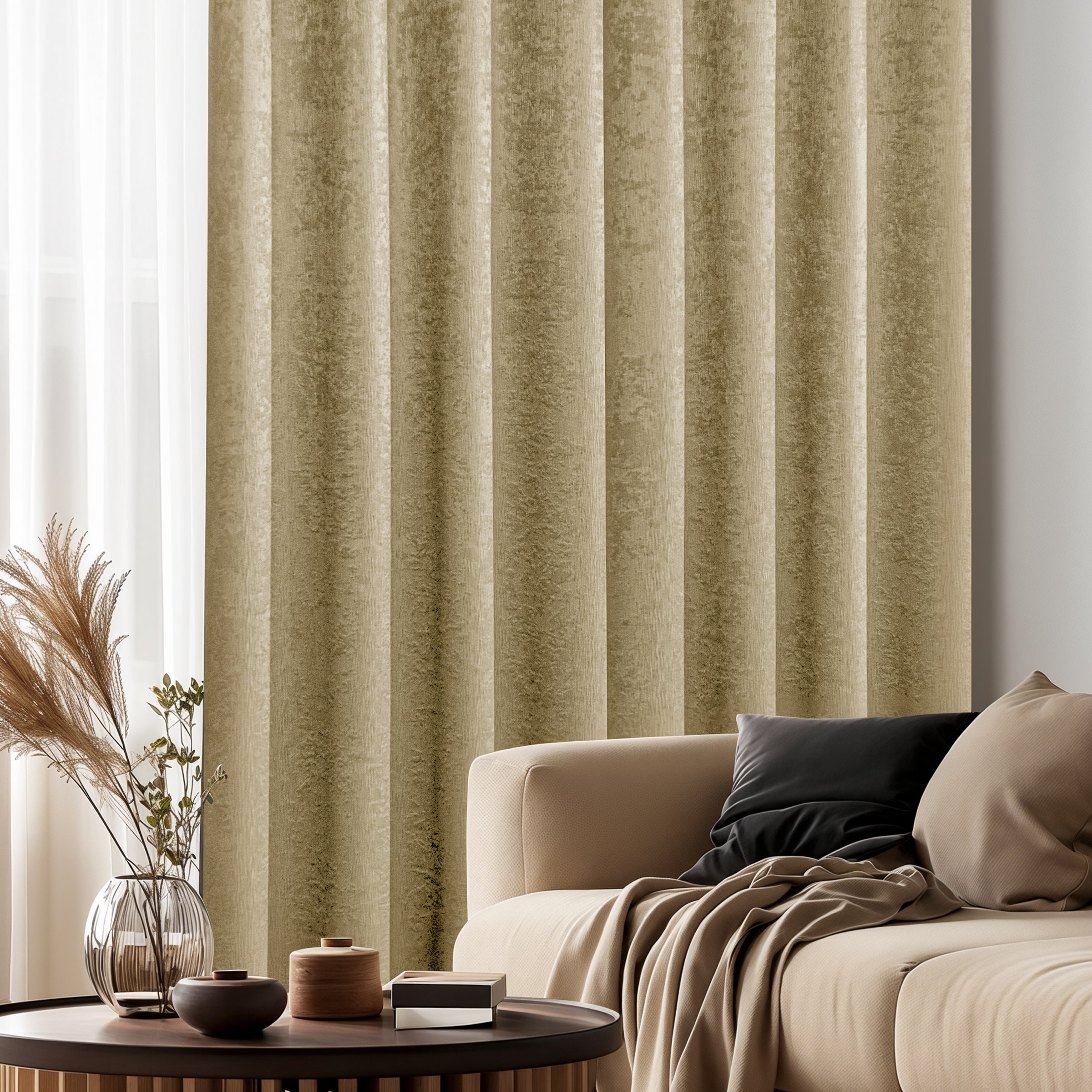 Subrtex Emboss Thermal Grommet Darkening Curtain Panel, 2 Panels Set