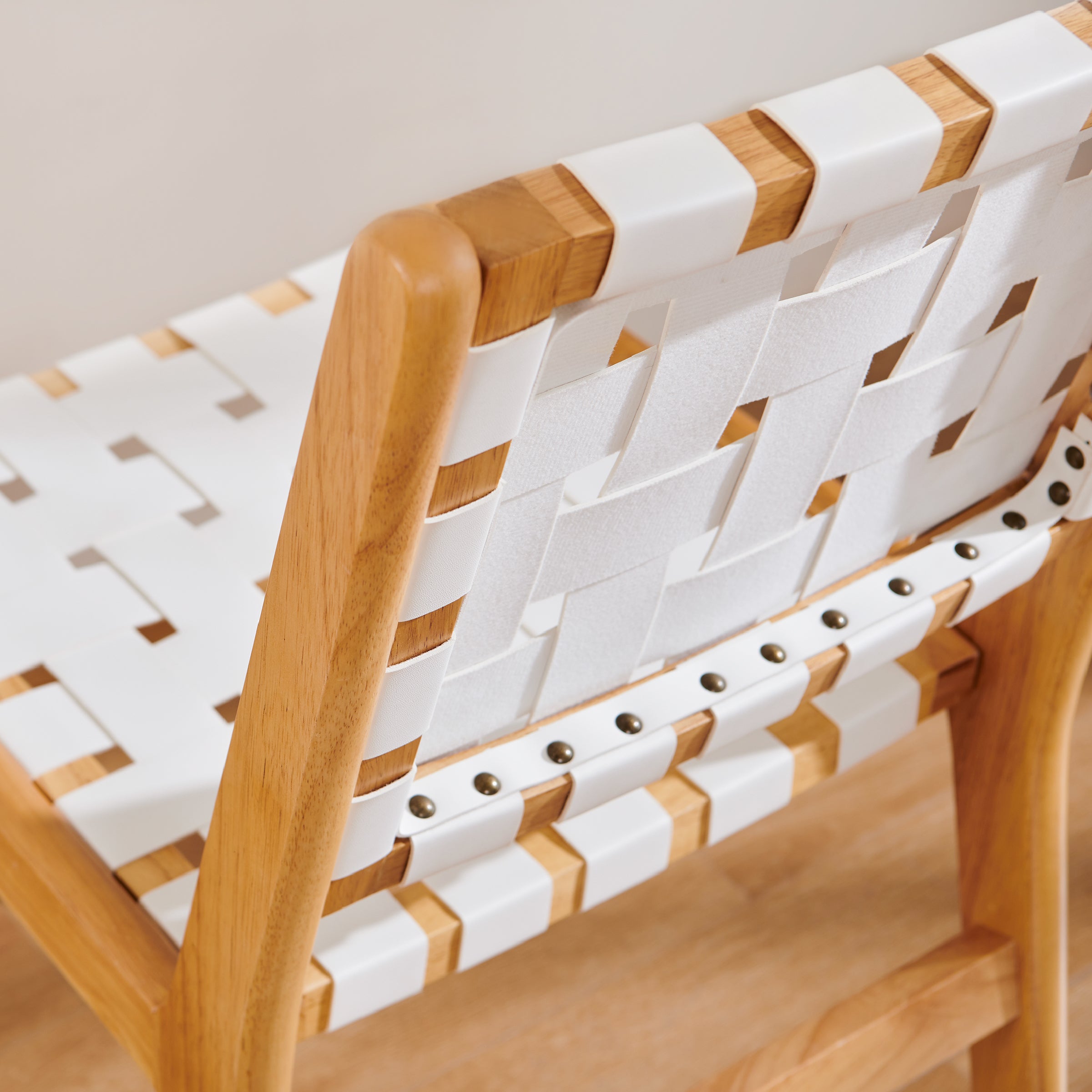 Subrtex Woven Leather Chair Set of 2, Accent Lounge Chair, Mid Century Modern Kitchen & Dining Room Chairs for Dining Room, Living Room