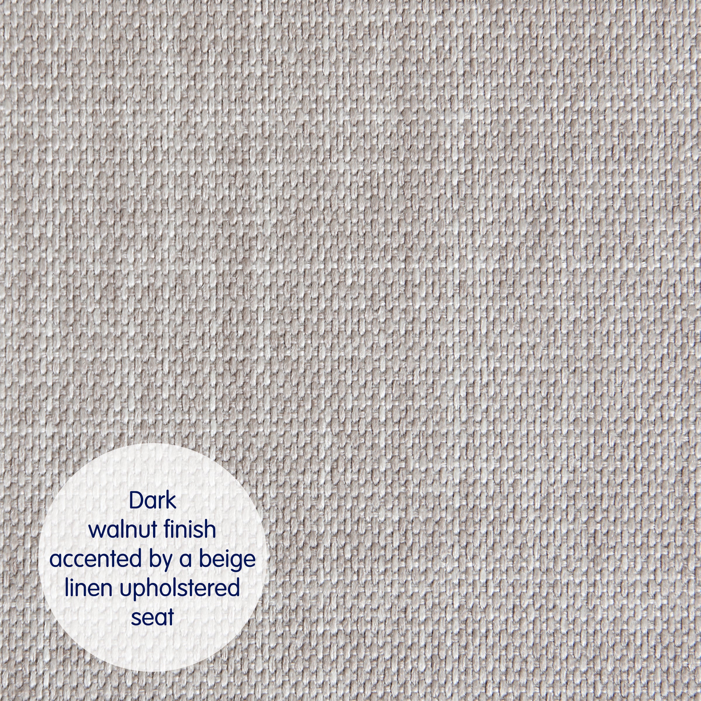 Subrtex 26” Bar Stools Set of 2, Counter Height, Linen Upholstered with Nailhead Trim, Rustic Solid Wood Frame for Kitchen & Home Bar