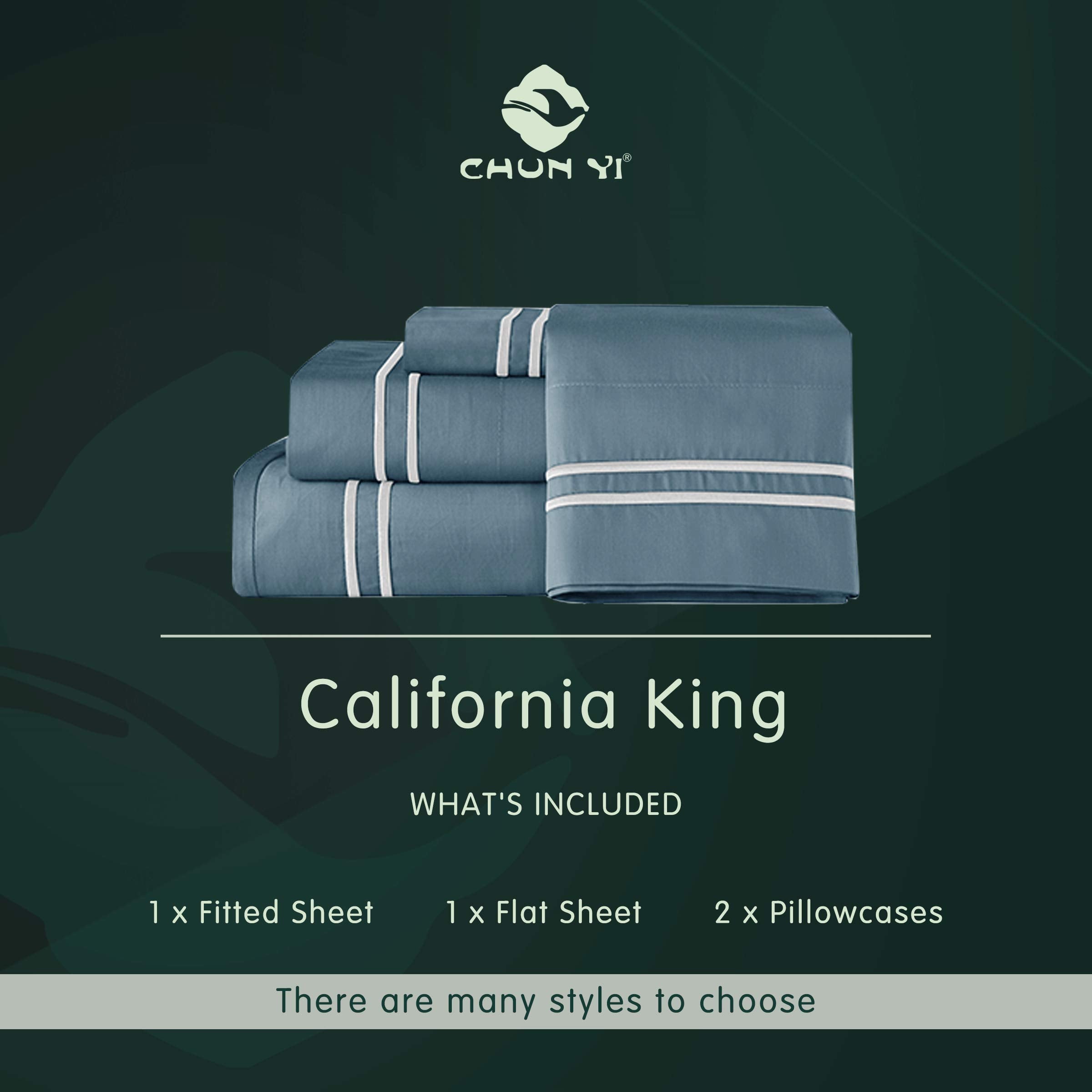 Luxury Cotton Bed Sheet Set - 4-Piece Full Bedding Sets with Tencel Fitted, Flat Sheet & Pillowcases - Deep Pocket for Easy Mattress Coverage