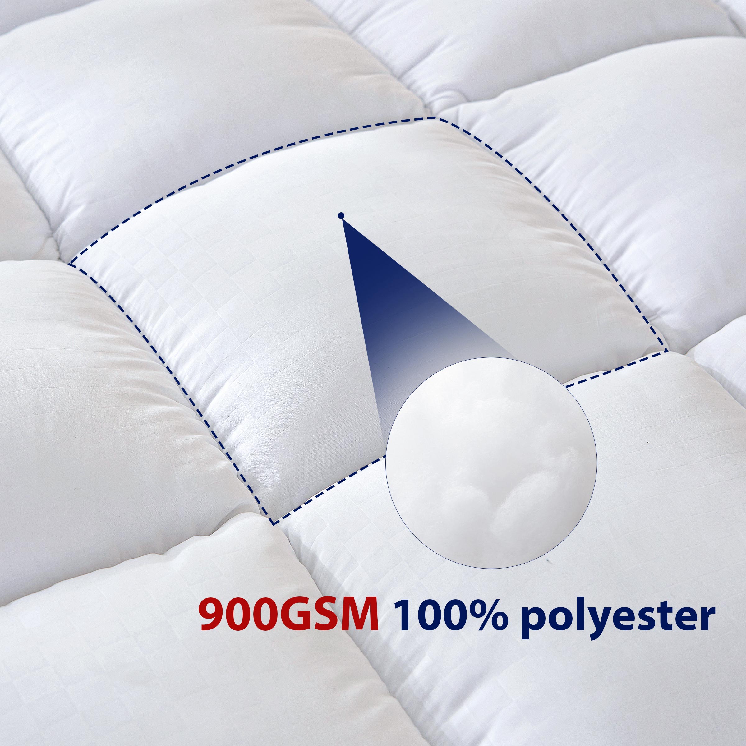 Pillow-Top Mattress Pad Mattress Protector