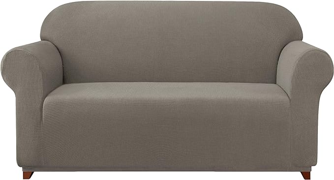 Subrtex 1-Piece Leroy Plaid Stretch Sofa Slipcover