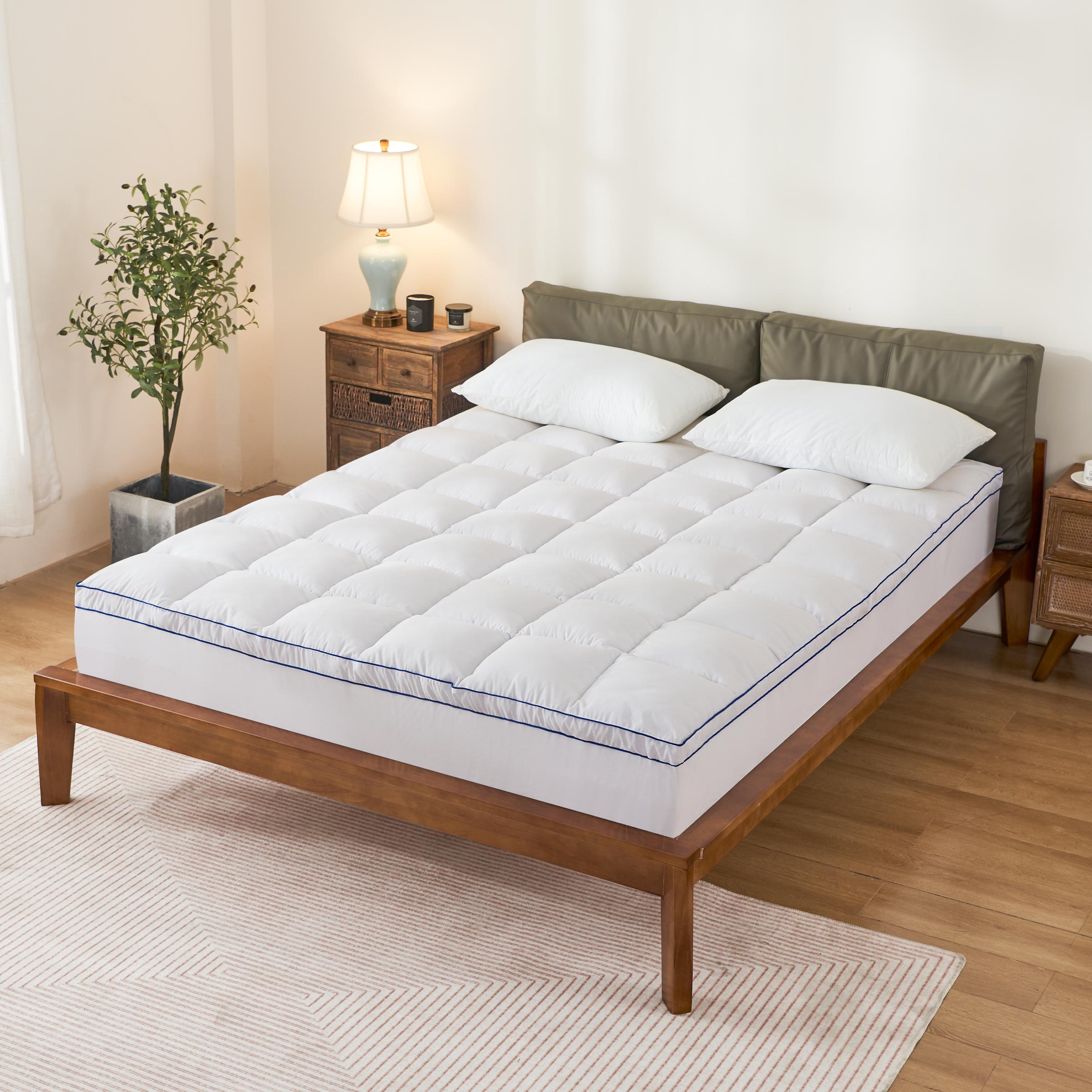 Pillow-Top Mattress Pad Mattress Protector
