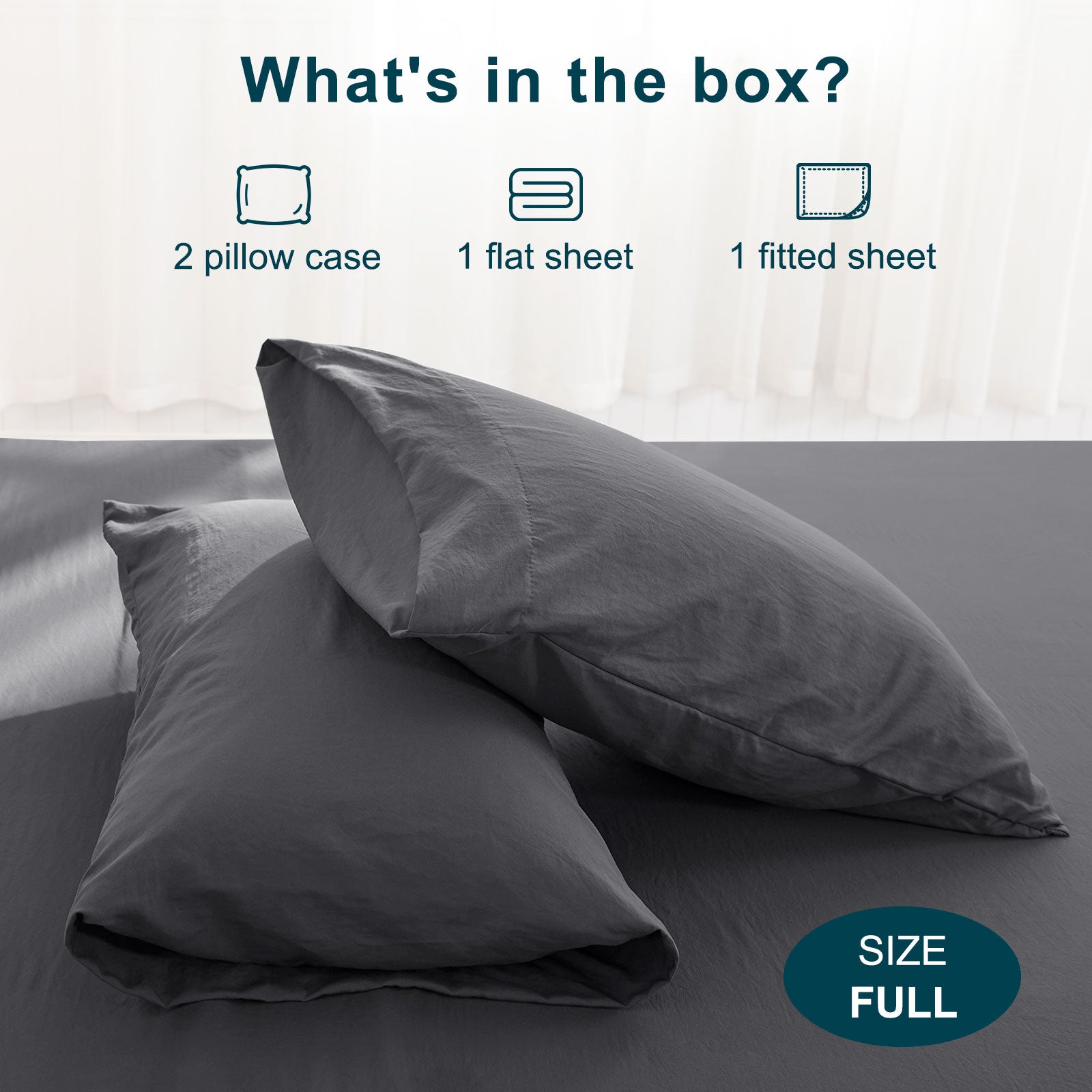 4-Piece Sheet Set - Extra Soft Bedding Sheets & Pillowcases with Deep Pockets - Hotel-Quality Sheets Set