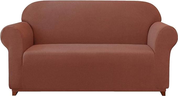 Subrtex 1-Piece Leroy Plaid Stretch Sofa Slipcover