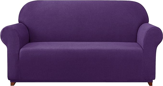 Subrtex 1-Piece Leroy Plaid Stretch Sofa Slipcover