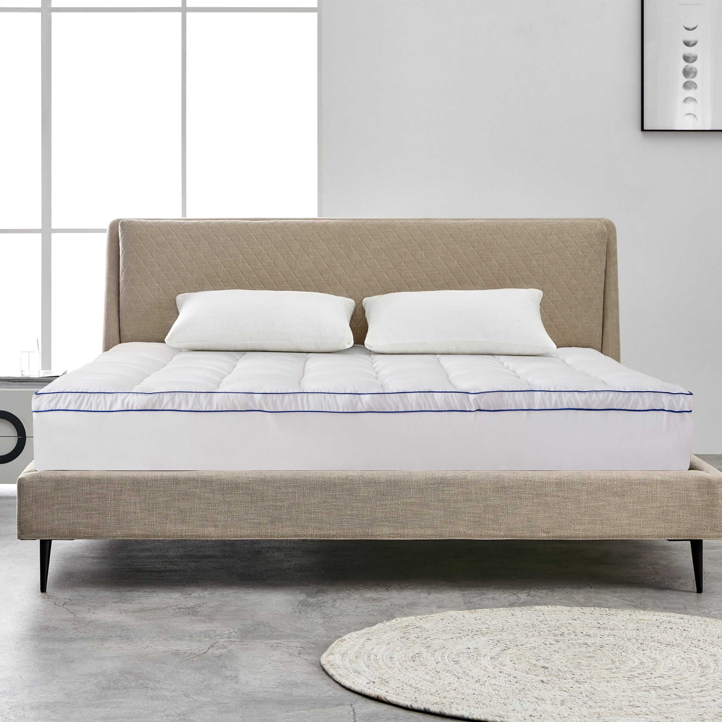 Pillow-Top Mattress Pad Mattress Protector