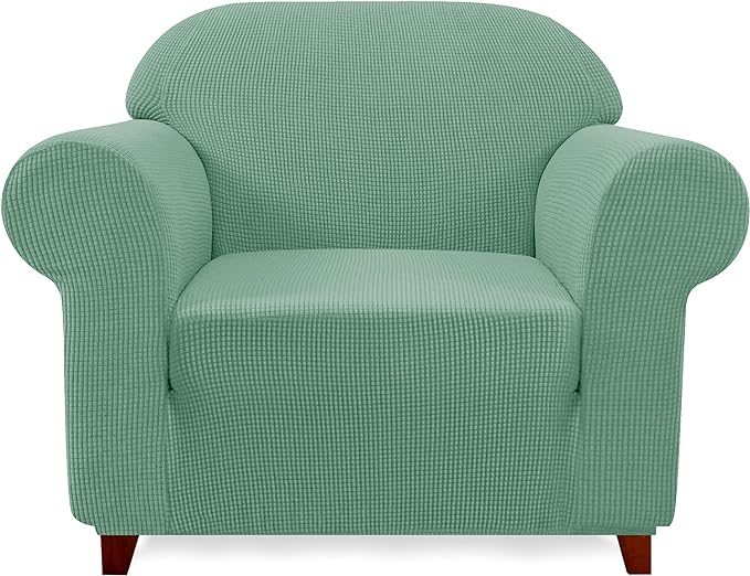 Subrtex 1-Piece Leroy Plaid Stretch Sofa Slipcover
