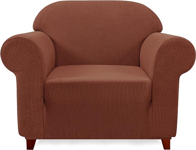 Subrtex 1-Piece Leroy Plaid Stretch Sofa Slipcover
