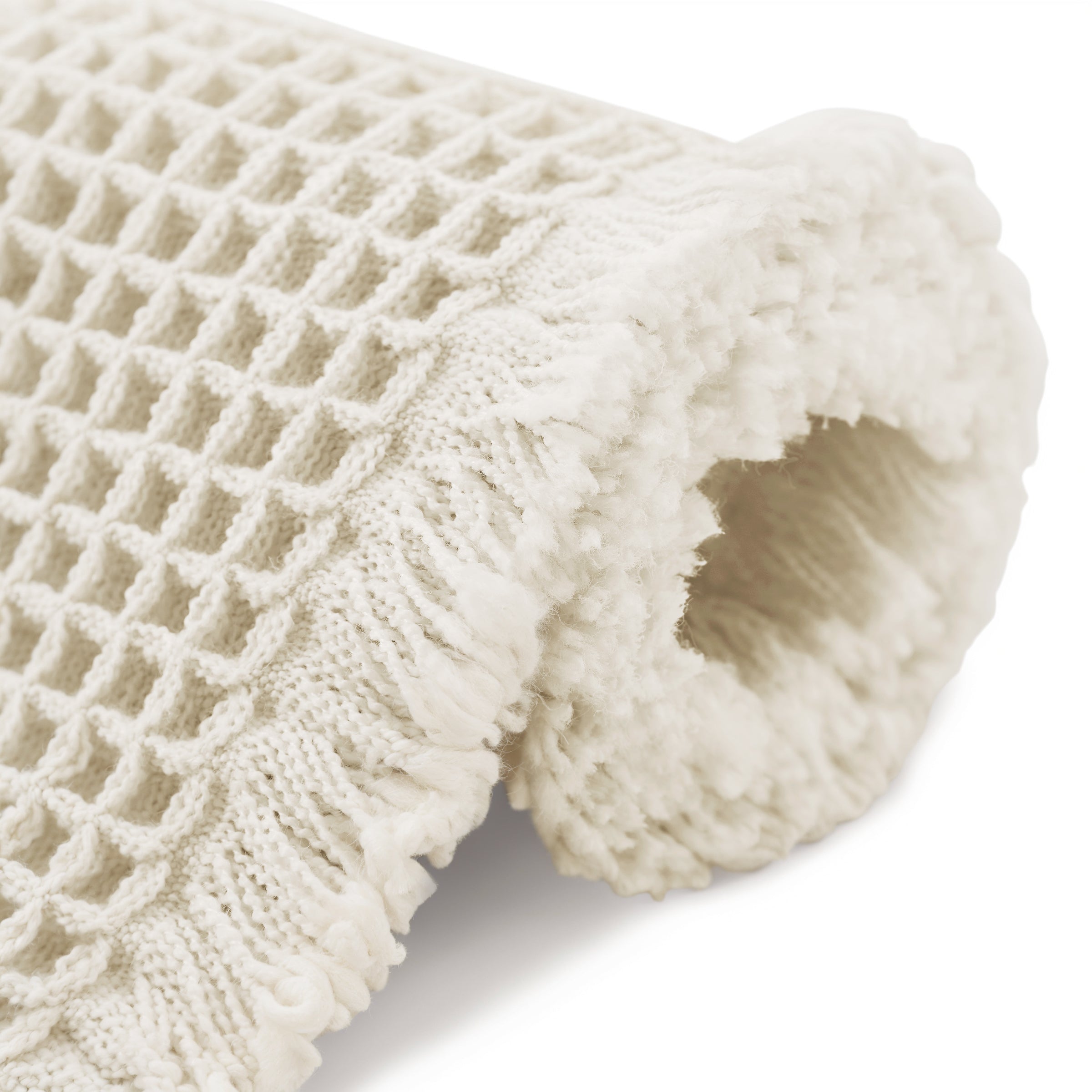 Subrtex Waffle Weave Bathroom Rug, Non Slips, Bath Rug for Bathroom