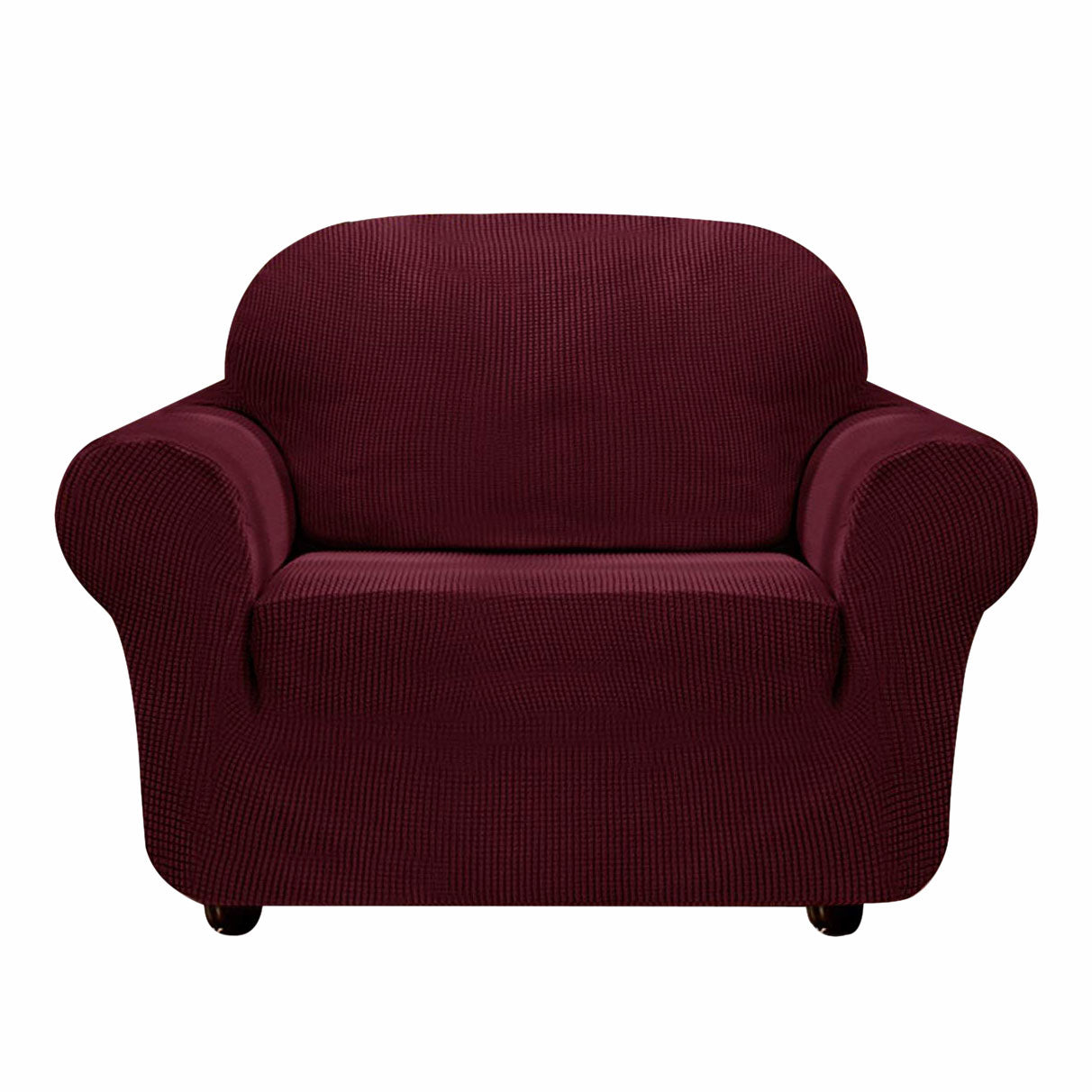 Subrtex 1-Piece Leroy Plaid Stretch Sofa Slipcover