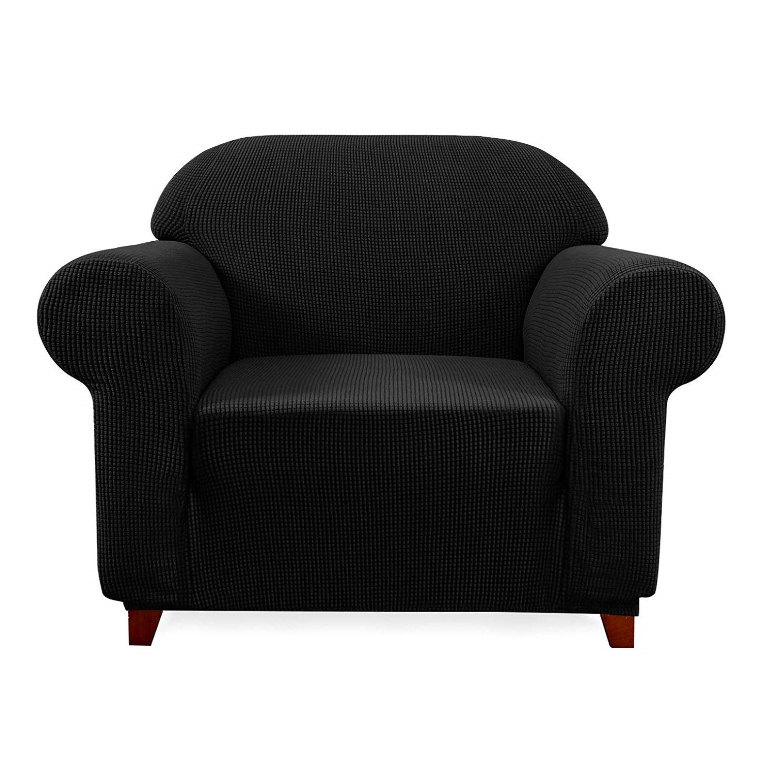 Subrtex 1-Piece Leroy Plaid Stretch Sofa Slipcover