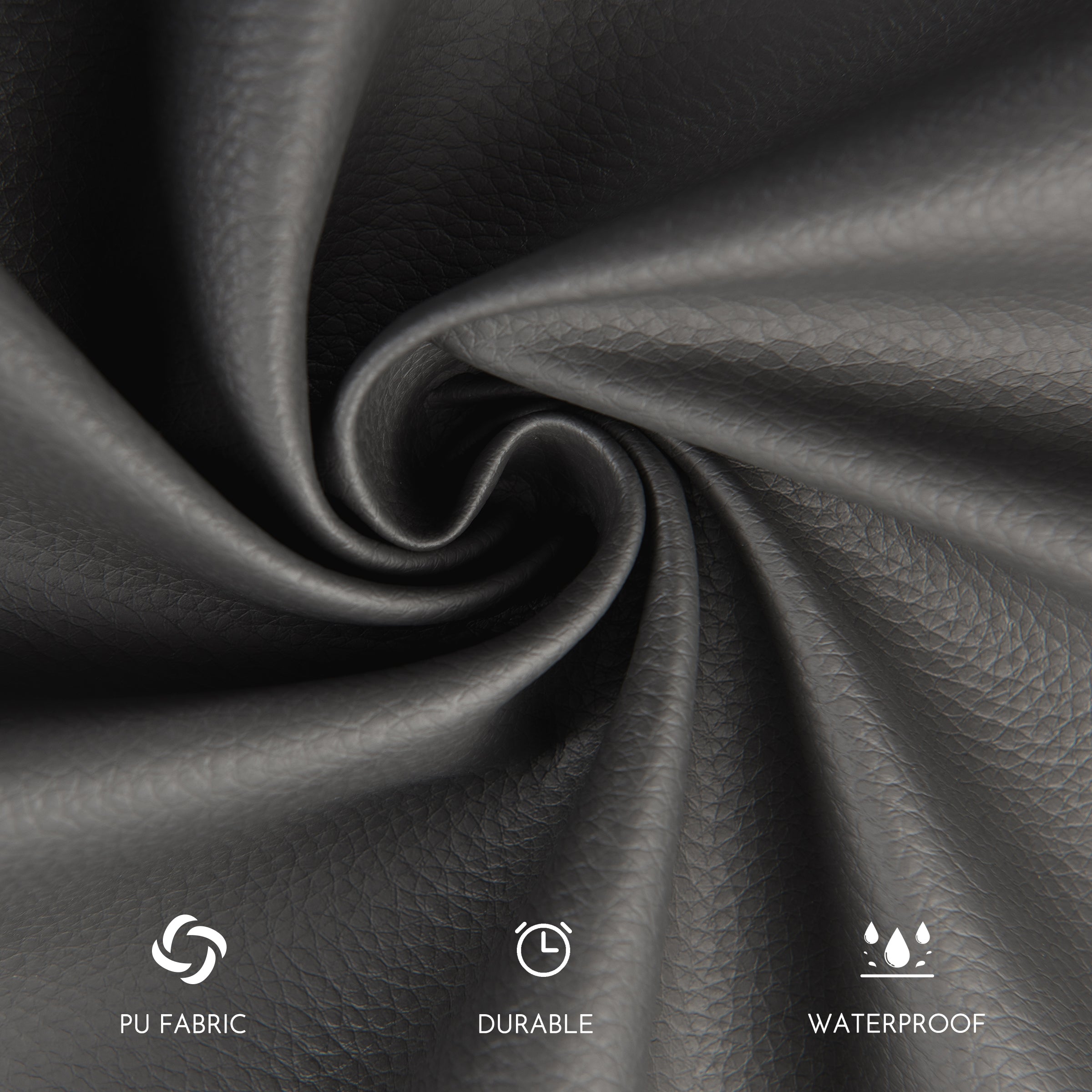 Subrtex Modern Upholstered PU Leather Dining Chairs, Set of 2