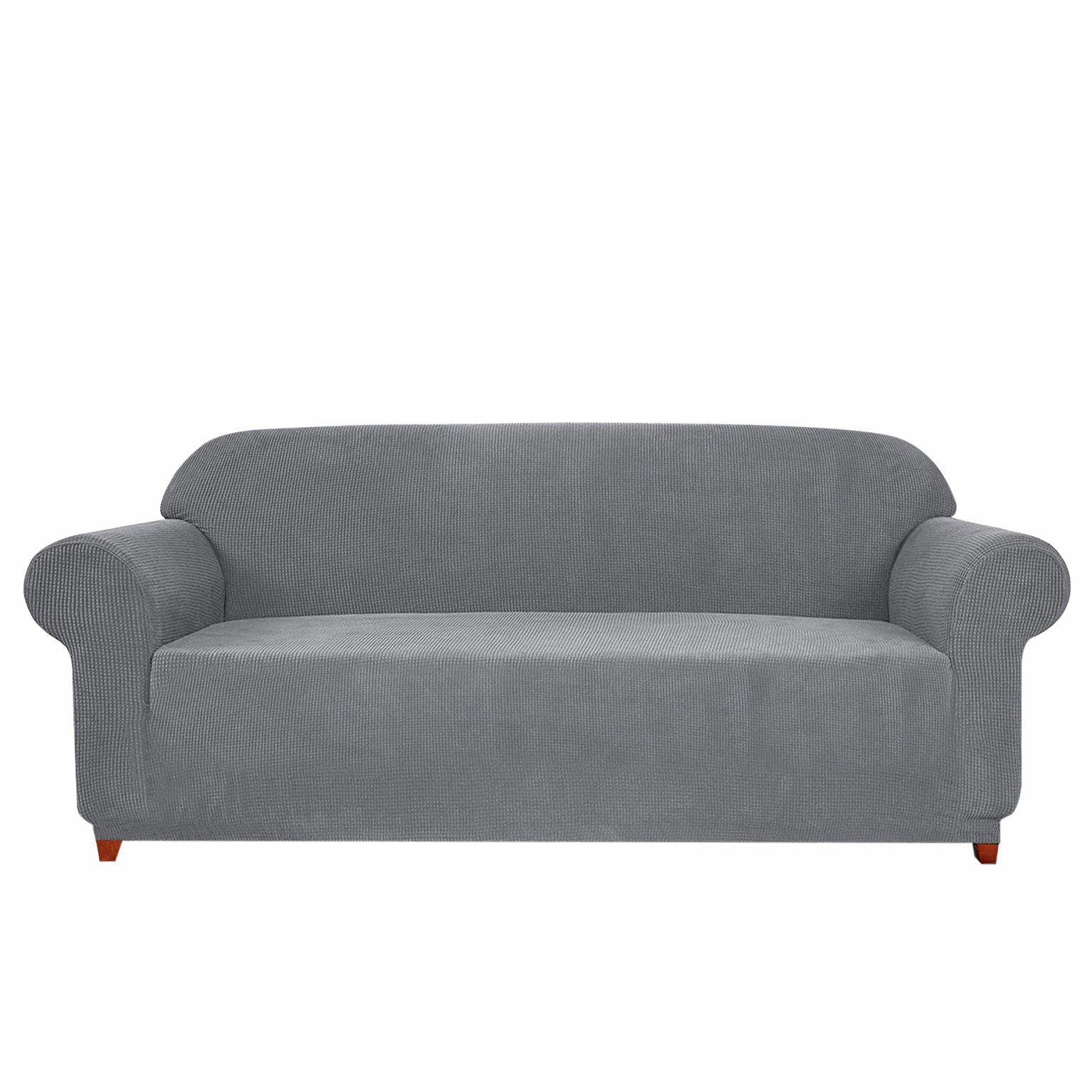 Subrtex 1-Piece Leroy Plaid Stretch Sofa Slipcover