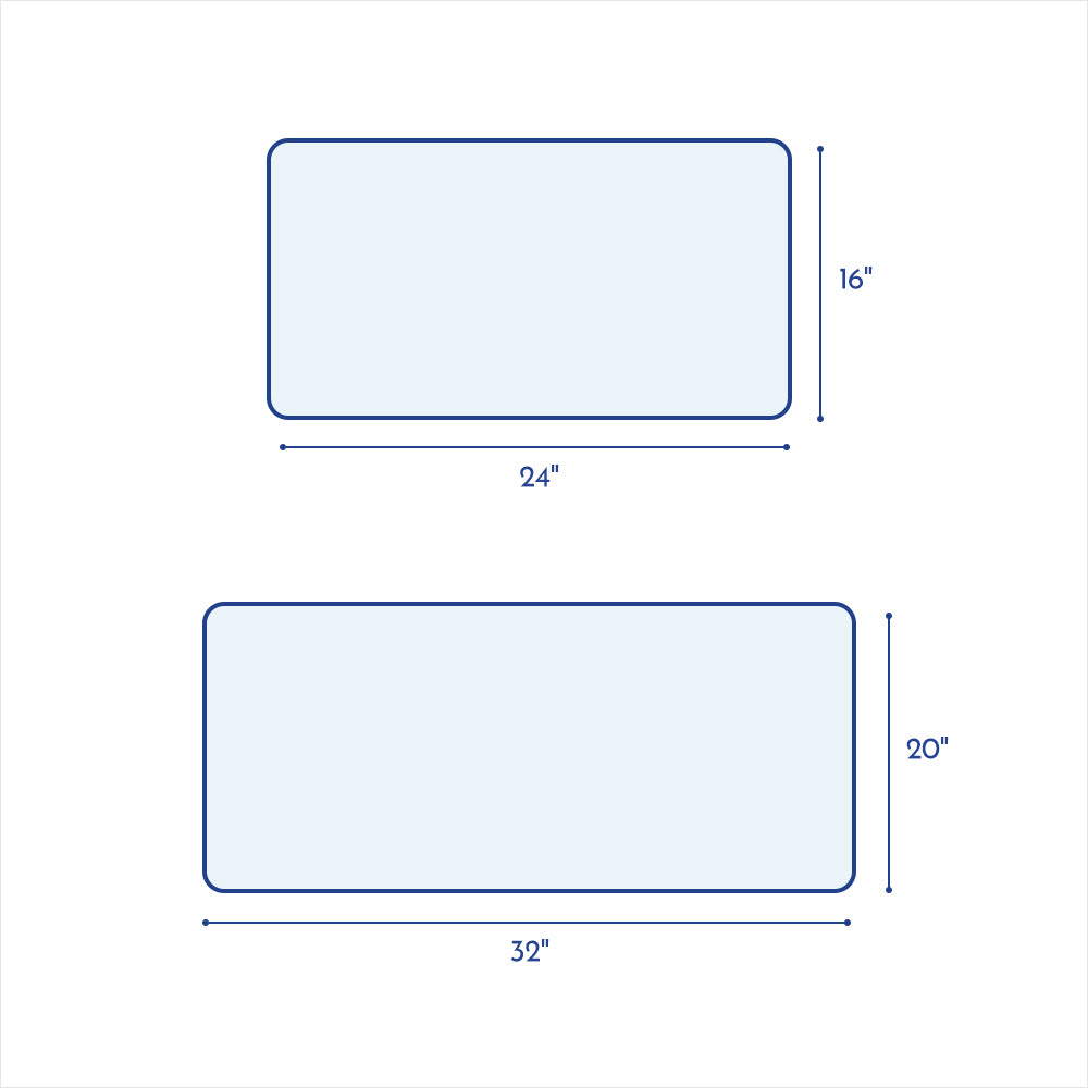 Subrtex Gradient Stripe Pattern Soft Plush Bathroom Rugs