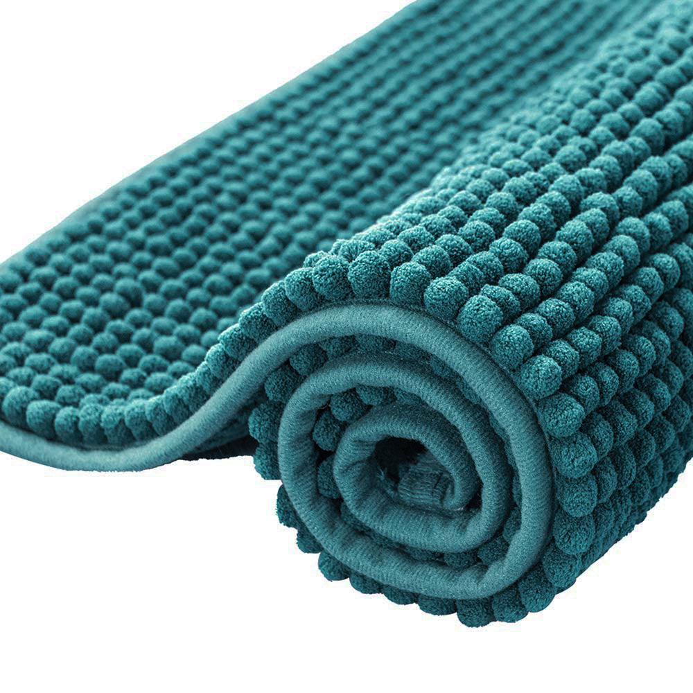 Subrtex Chenille Soft Short Plush Bathroom, Kitchen Rugs