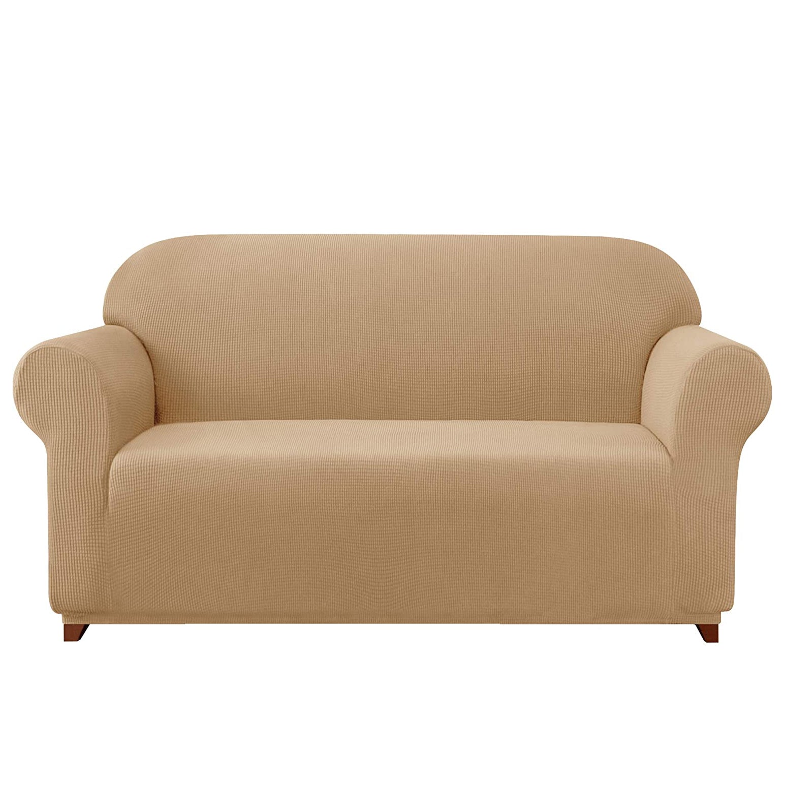 Subrtex 1-Piece Leroy Plaid Stretch Sofa Slipcover
