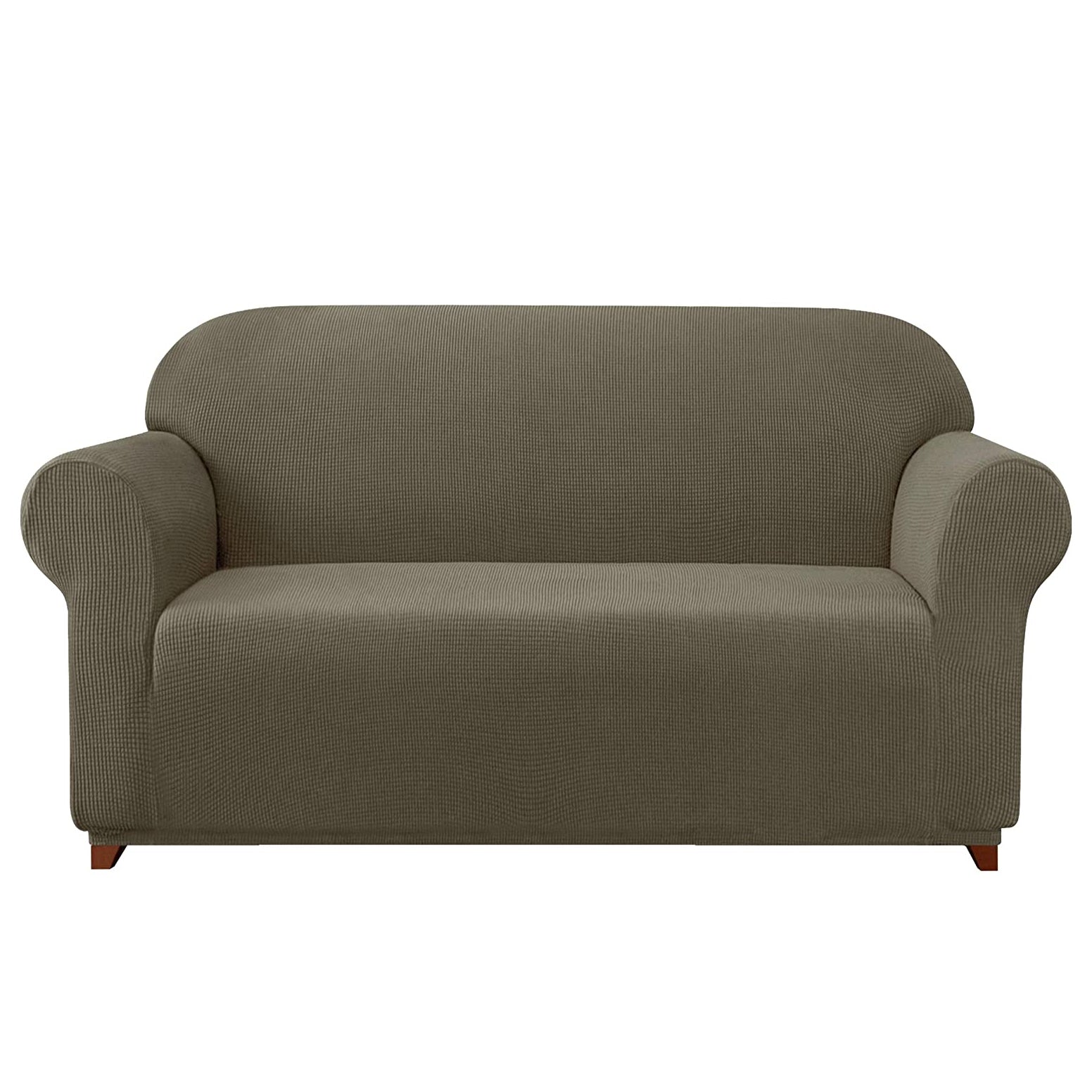 Subrtex 1-Piece Leroy Plaid Stretch Sofa Slipcover