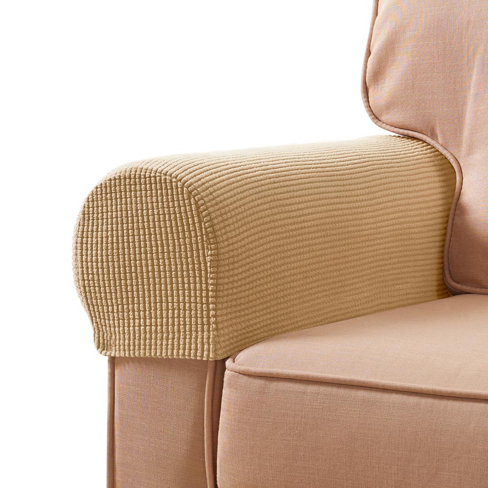 Midred Plaid Stretch Armrest Covers - Set of 2