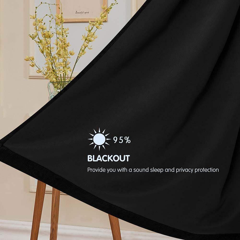 Subrtex Emboss Thermal Grommet Darkening Curtain Panel, 2 Panels Set