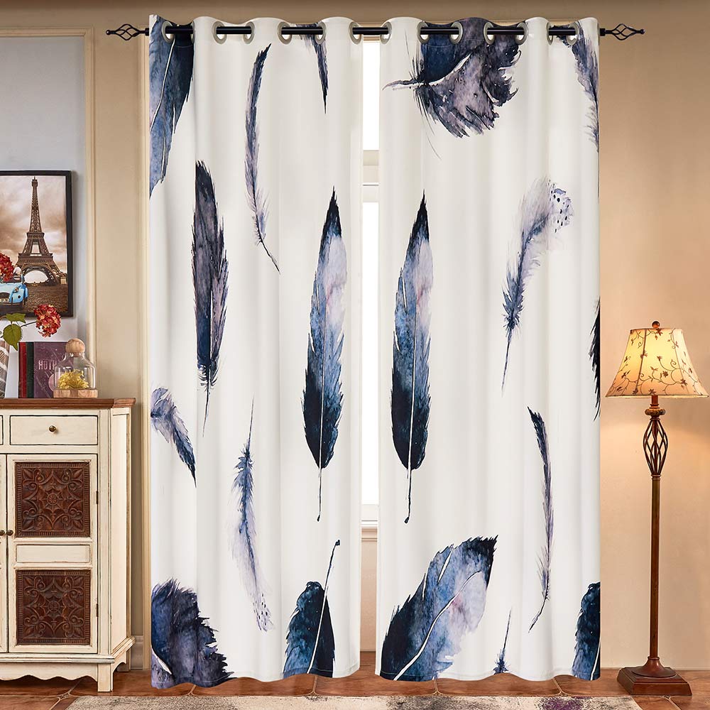 Subrtex Printed Thermal Insulated Curtain, 2 Panel Set