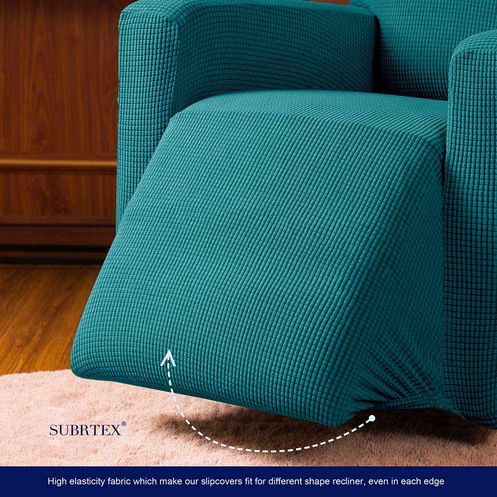 Macauley Plaid Recliner Slipcover With Pockets