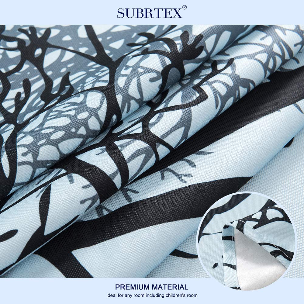 Subrtex Printed Thermal Insulated Curtain, 2 Panel Set