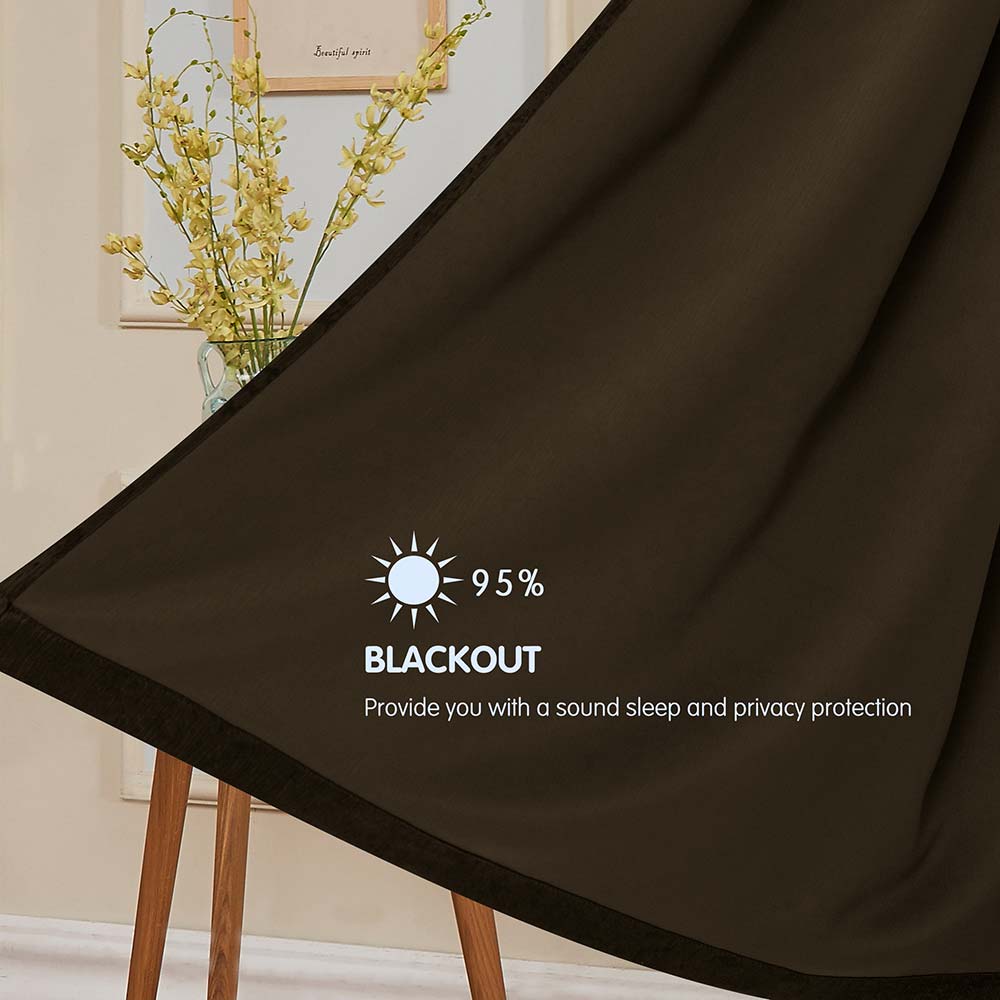 Subrtex Emboss Thermal Grommet Darkening Curtain Panel, 2 Panels Set